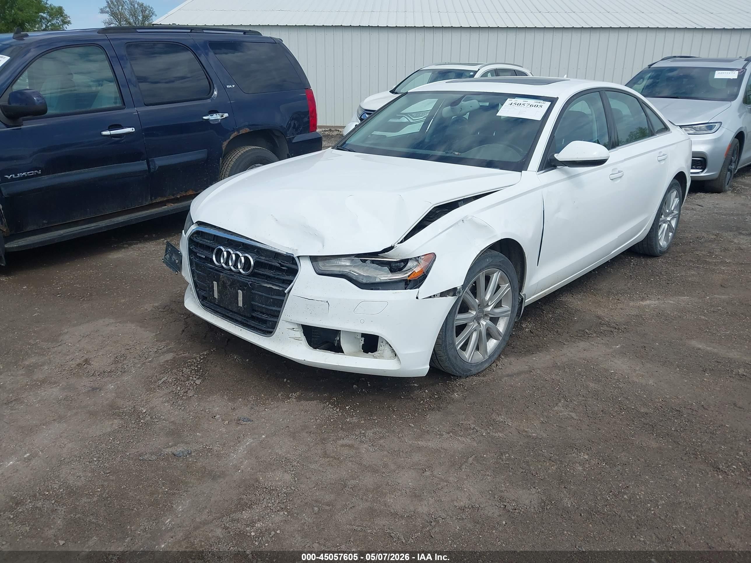 2014 Audi A6 3.0 Tdi Premium Plus White vin: WAUFMAFC0EN086844