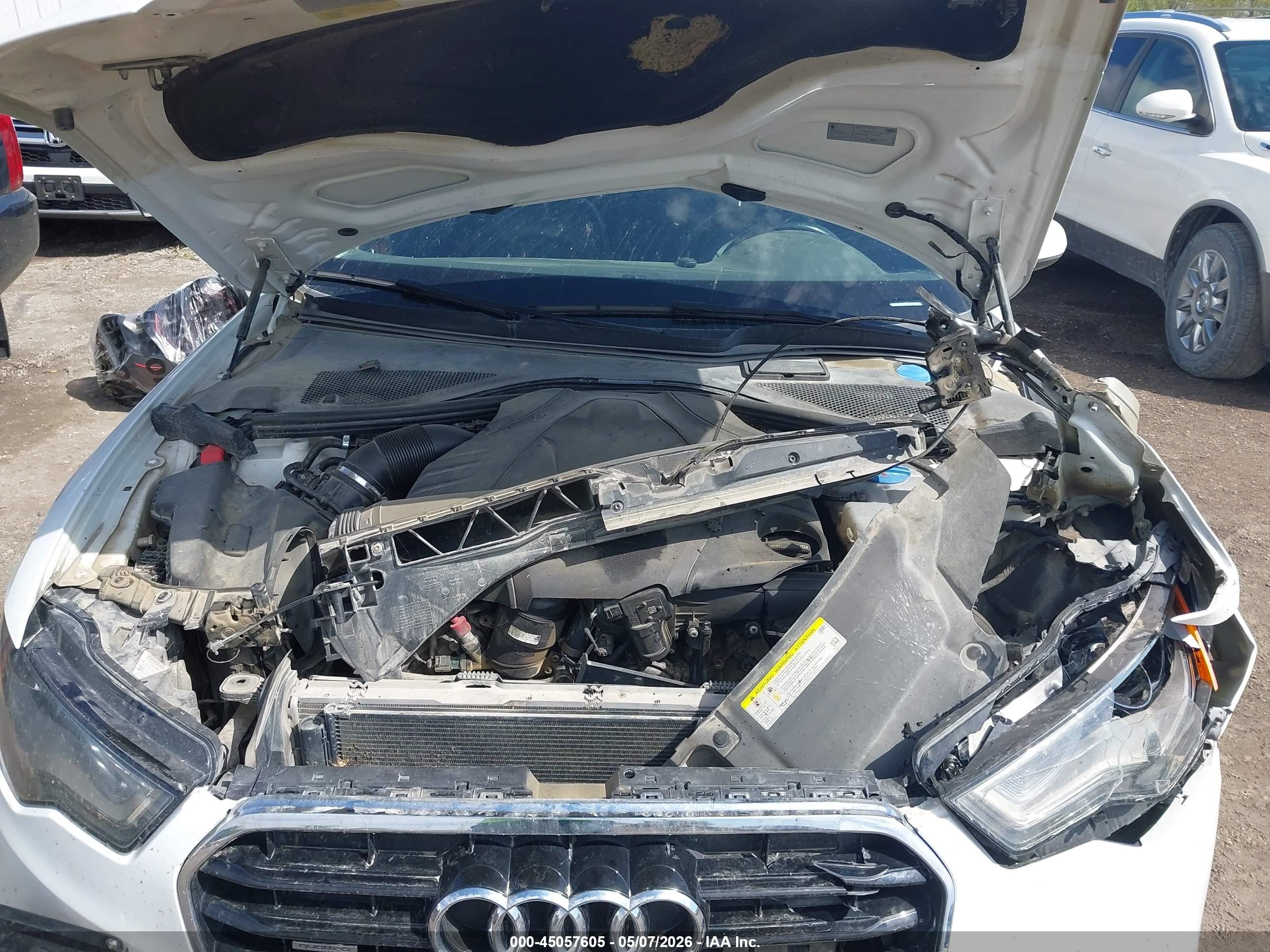 2014 Audi A6 3.0 Tdi Premium Plus White vin: WAUFMAFC0EN086844