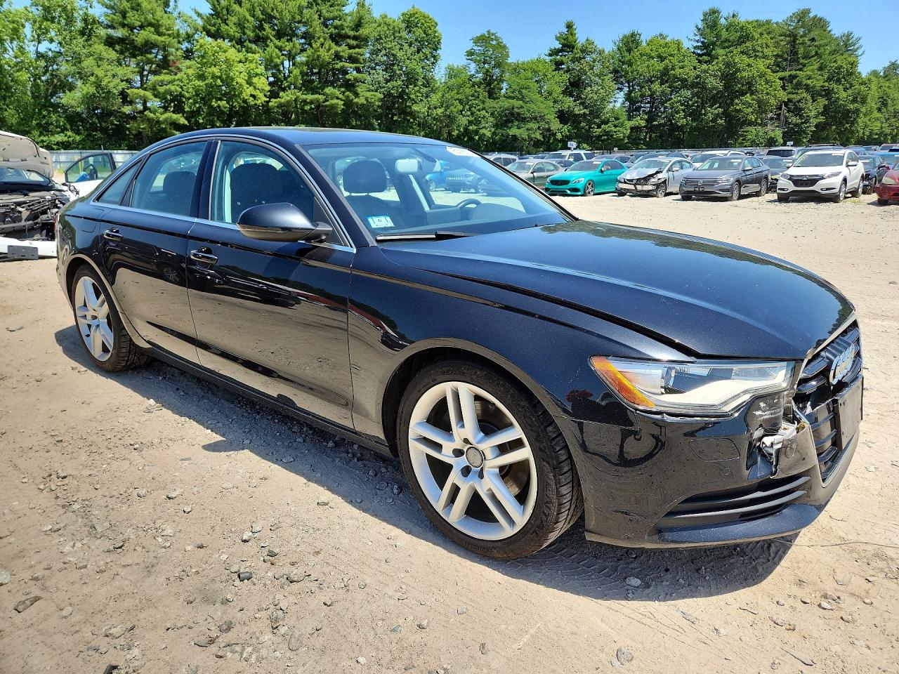 2014 Audi A6 Premium Plus Black vin: WAUFMAFC0EN106896