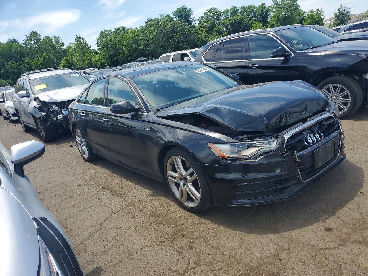 2015 Audi A6 Premium Plus Черный vin: WAUFMAFC0FN003317