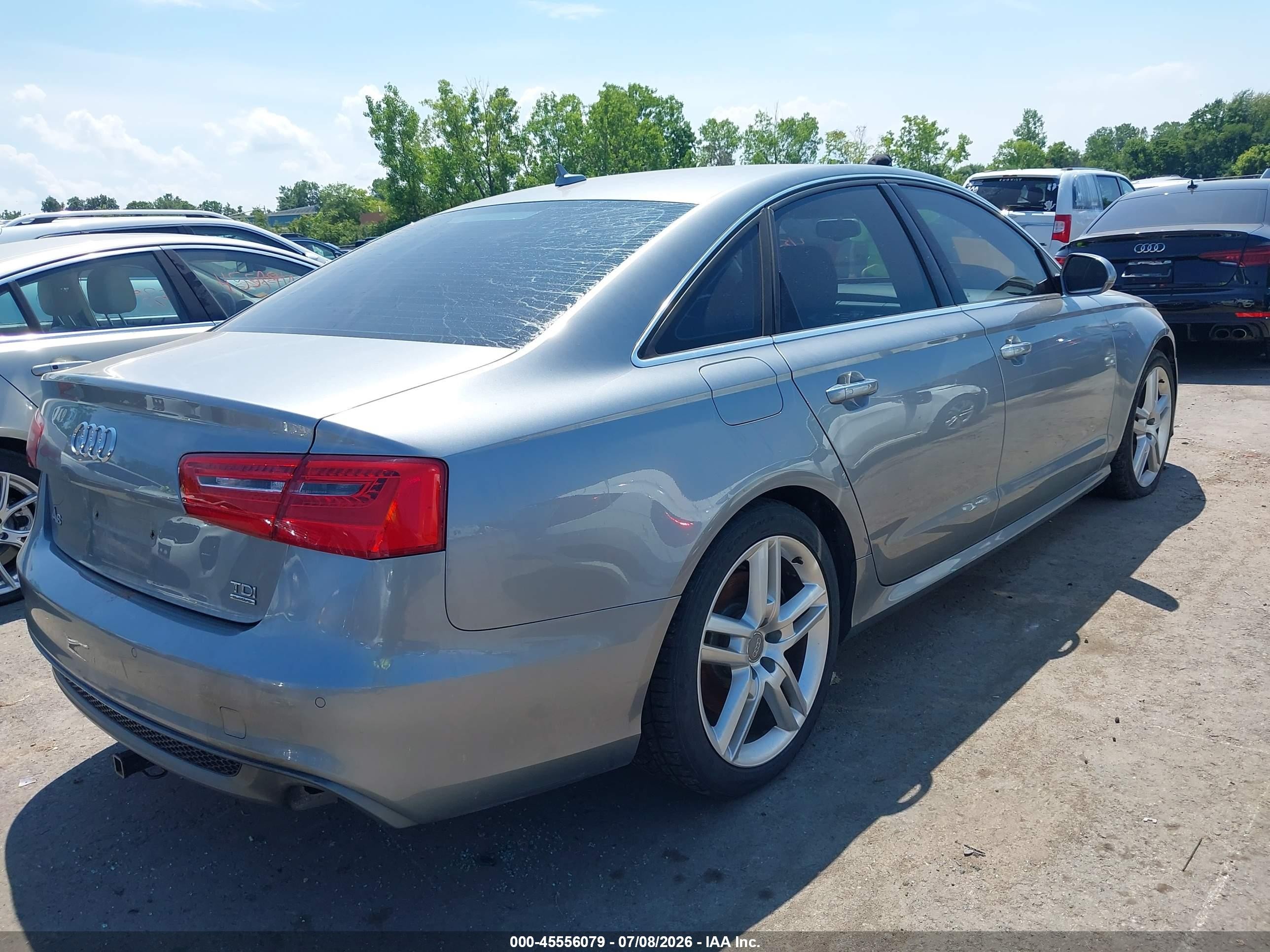 2015 Audi A6 3.0 Tdi Premium Plus Silver vin: WAUFMAFC4FN003305