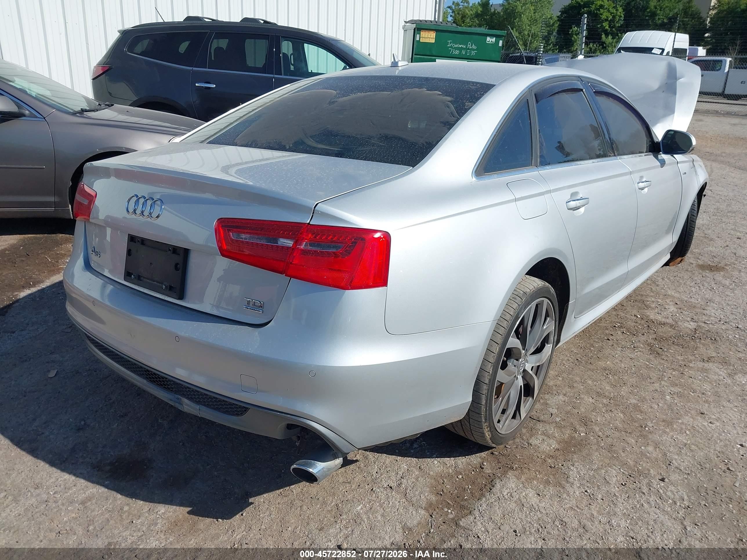 2015 Audi A6 3.0 Tdi Premium Plus Silver vin: WAUFMAFC4FN029287