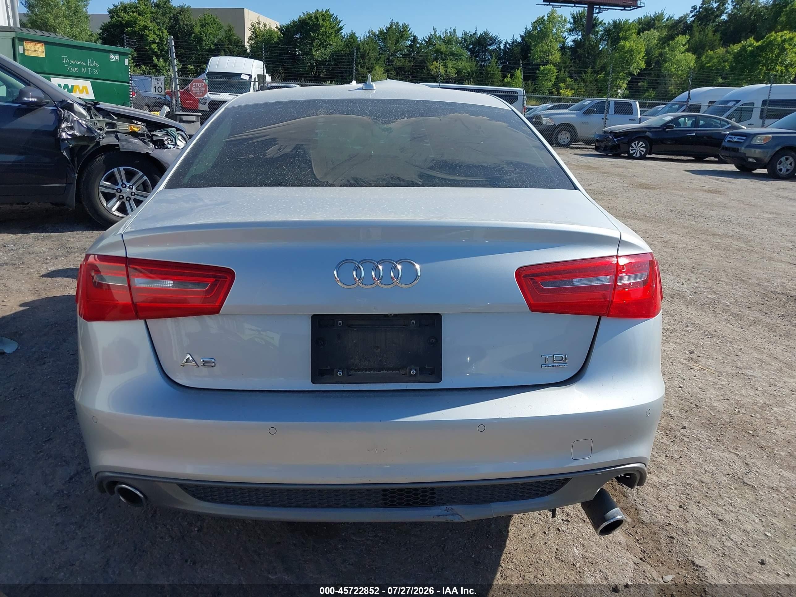 2015 Audi A6 3.0 Tdi Premium Plus Silver vin: WAUFMAFC4FN029287
