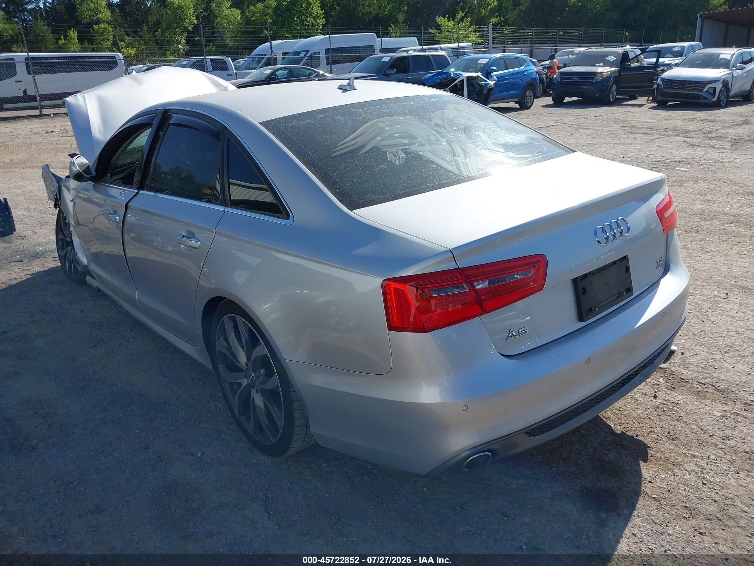 2015 Audi A6 3.0 Tdi Premium Plus Silver vin: WAUFMAFC4FN029287
