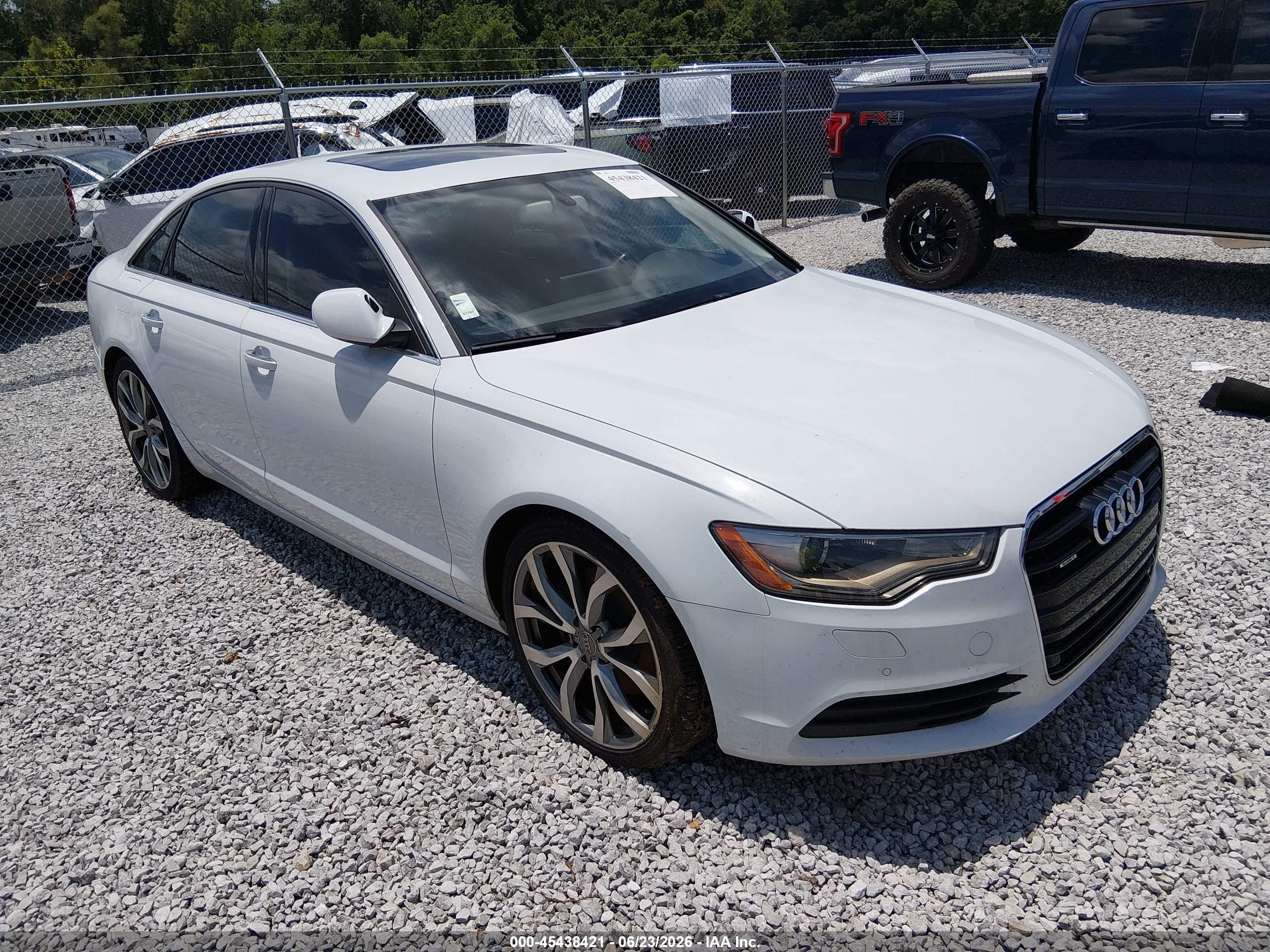 2014 Audi A6 3.0 Tdi Premium Plus White vin: WAUFMAFC5EN028079