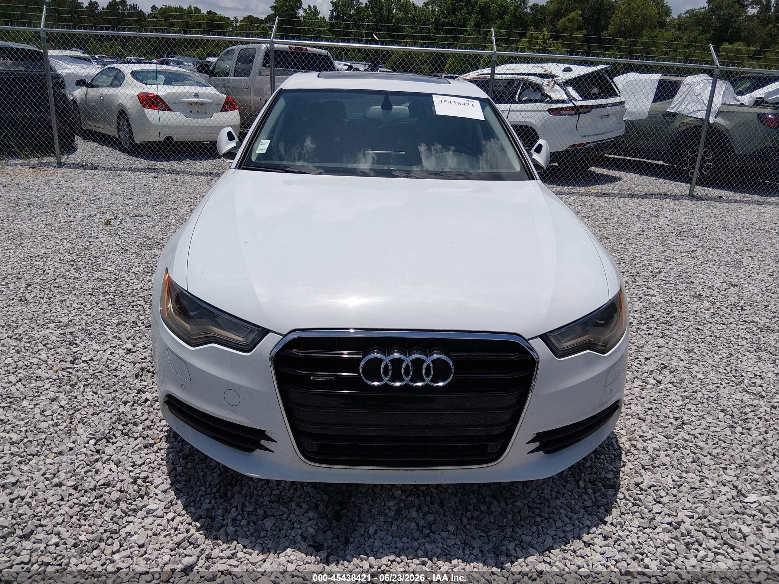 2014 Audi A6 3.0 Tdi Premium Plus White vin: WAUFMAFC5EN028079