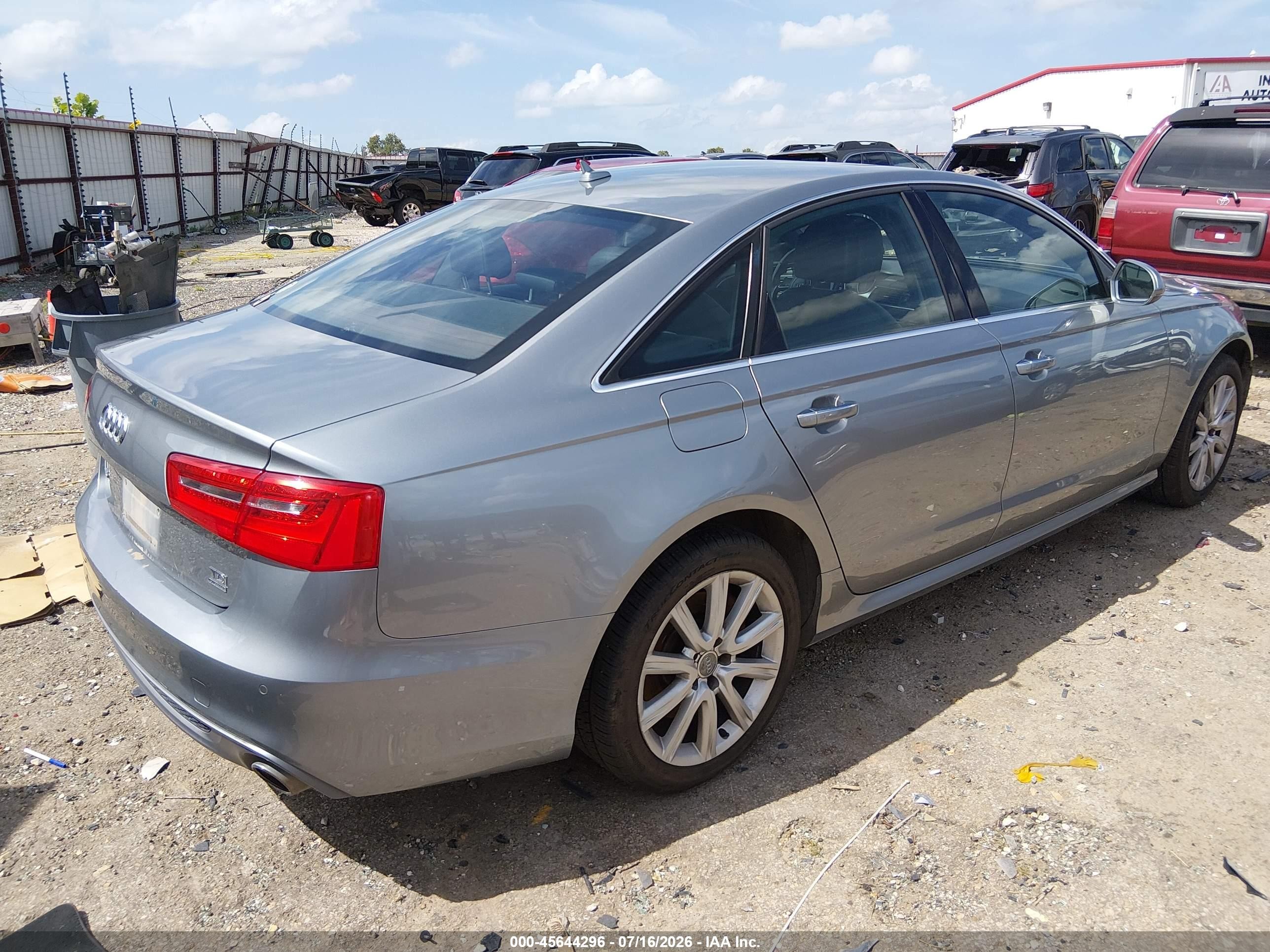 2015 Audi A6 3.0 Tdi Premium Plus Silver vin: WAUFMAFC6FN015830
