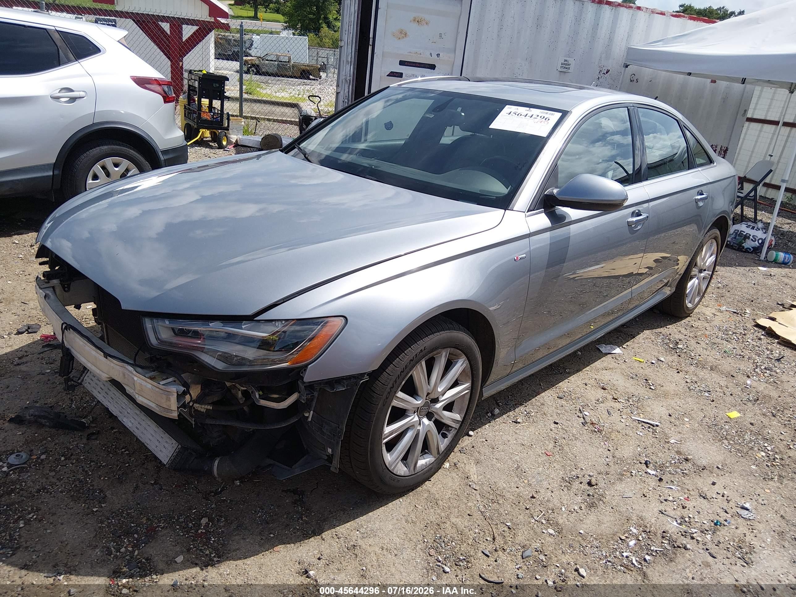 2015 Audi A6 3.0 Tdi Premium Plus Silver vin: WAUFMAFC6FN015830
