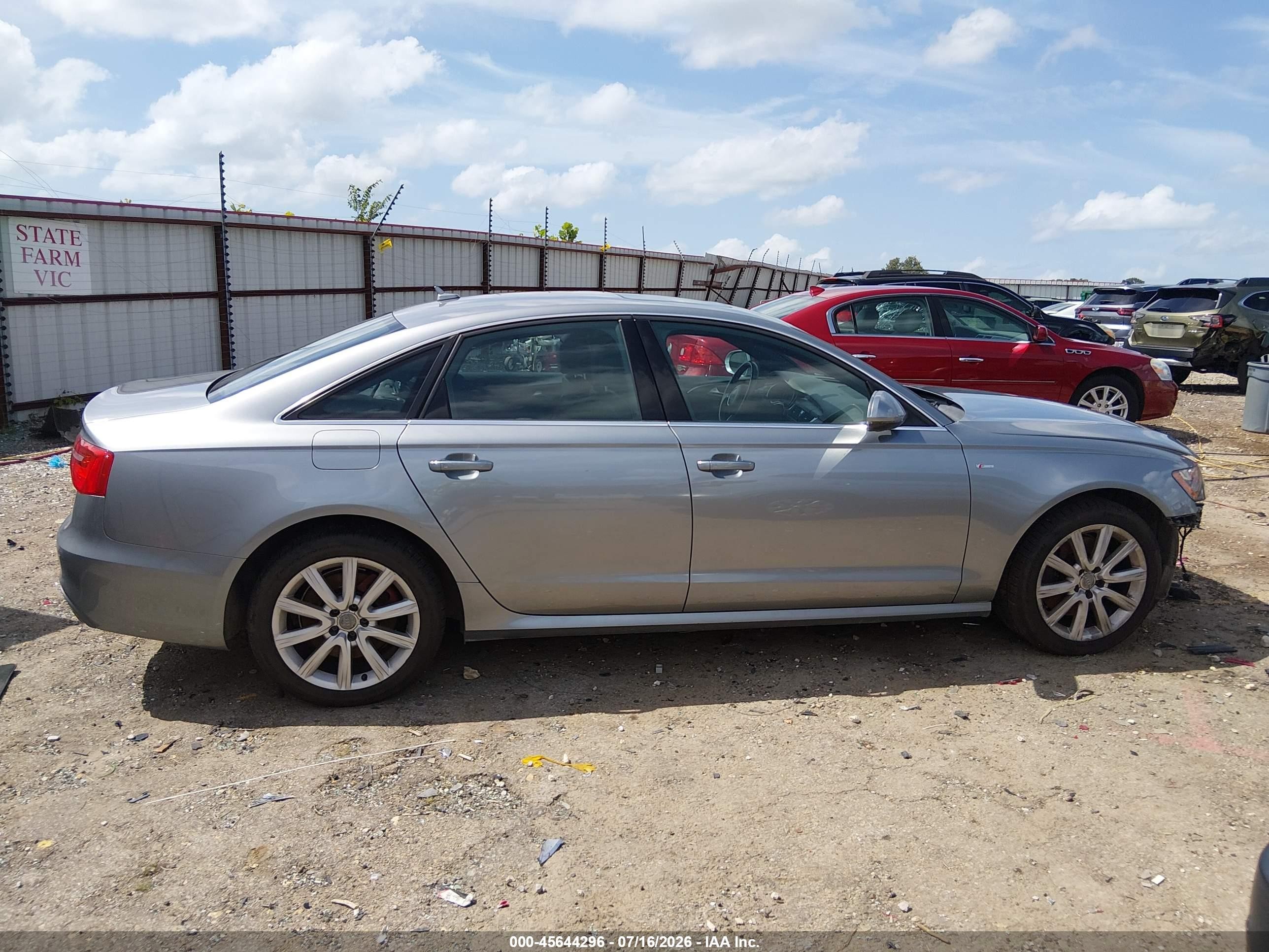 2015 Audi A6 3.0 Tdi Premium Plus Silver vin: WAUFMAFC6FN015830