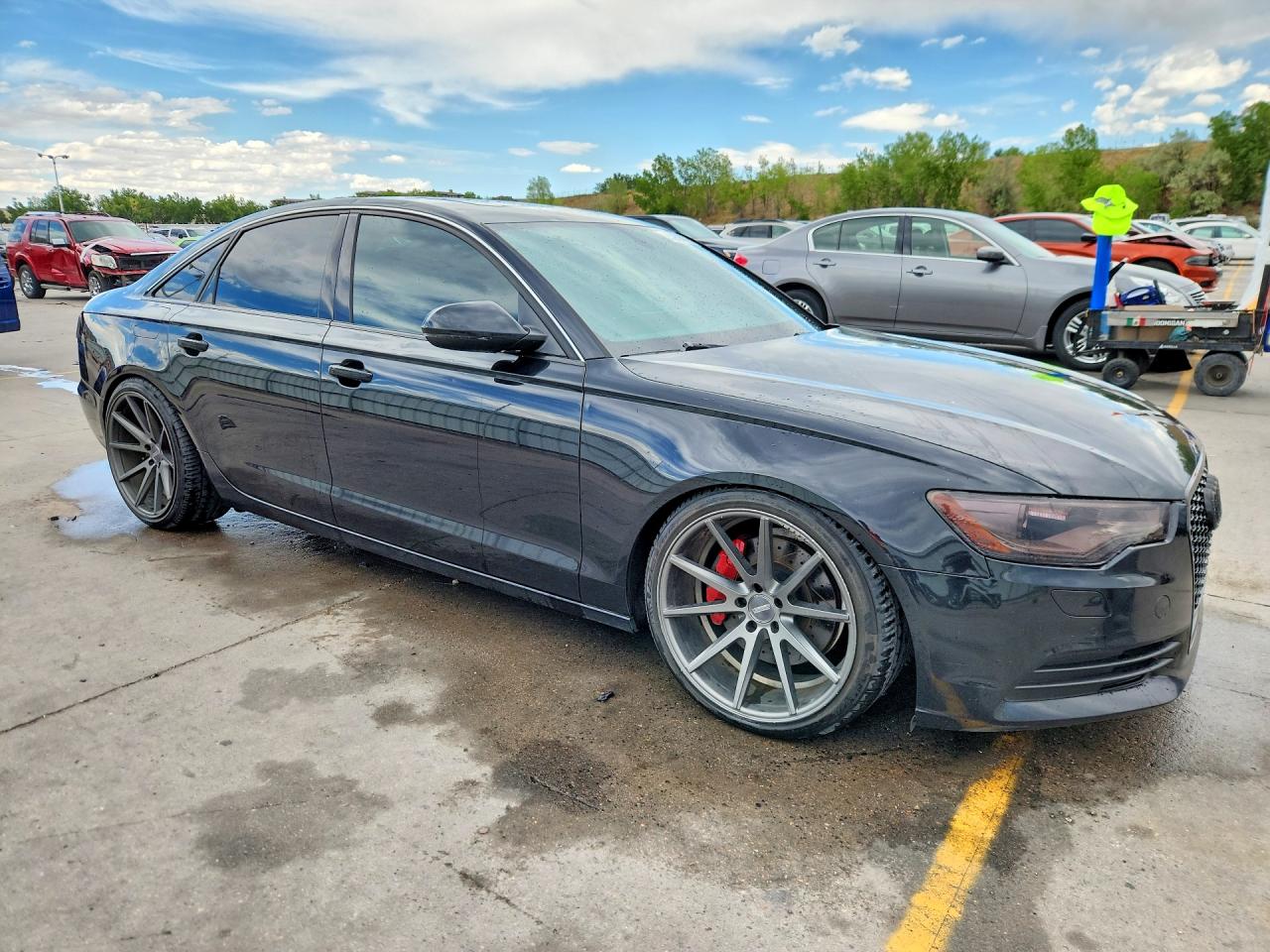 2014 Audi A6 Premium Plus Black vin: WAUFMAFC9EN148709