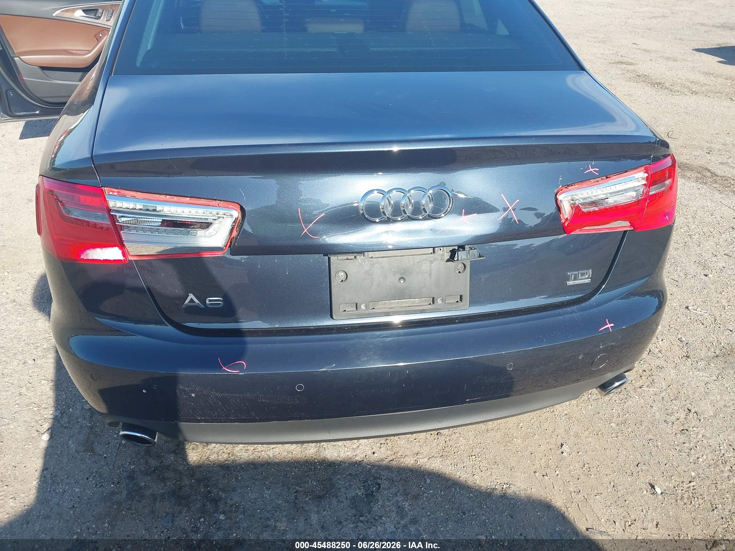 2014 Audi A6 Tdi Progressiv Black vin: WAUFMCFC5EN048649