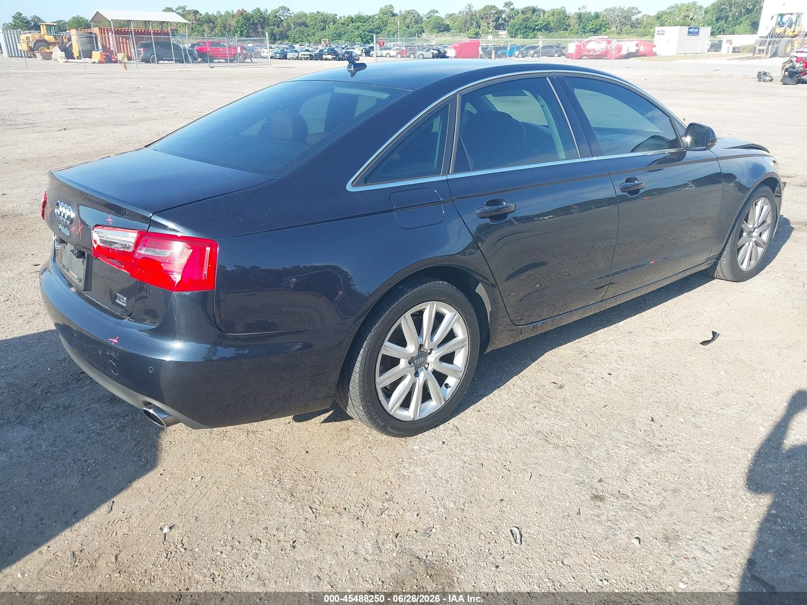 2014 Audi A6 Tdi Progressiv Black vin: WAUFMCFC5EN048649