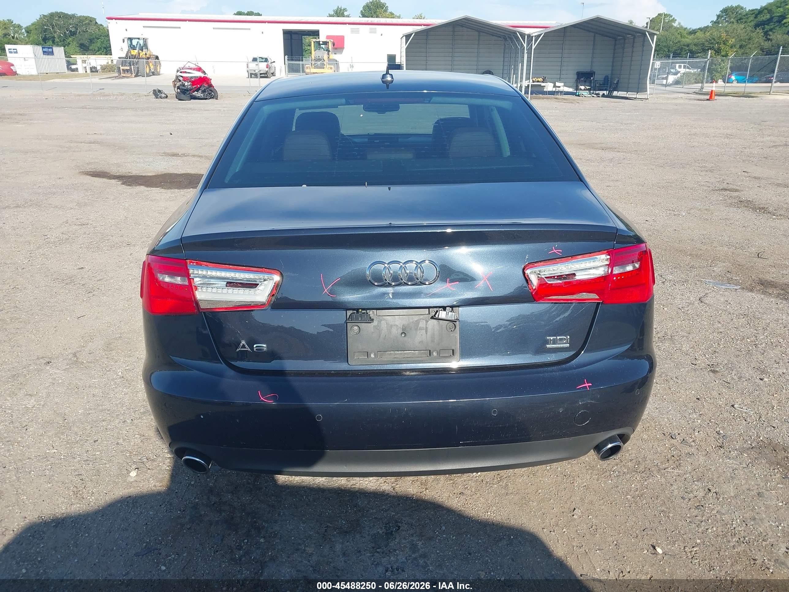 2014 Audi A6 Tdi Progressiv Black vin: WAUFMCFC5EN048649