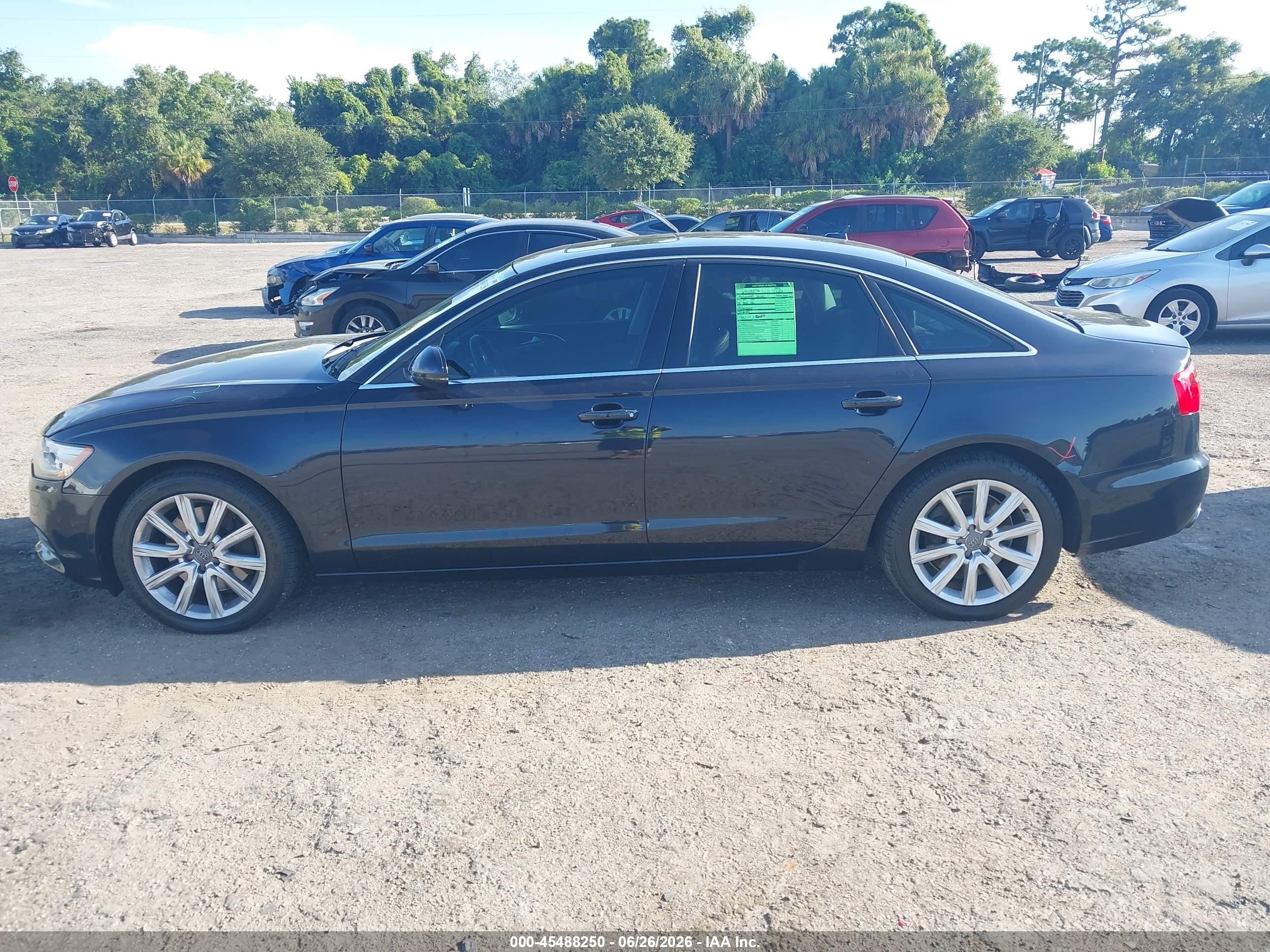 2014 Audi A6 Tdi Progressiv Black vin: WAUFMCFC5EN048649