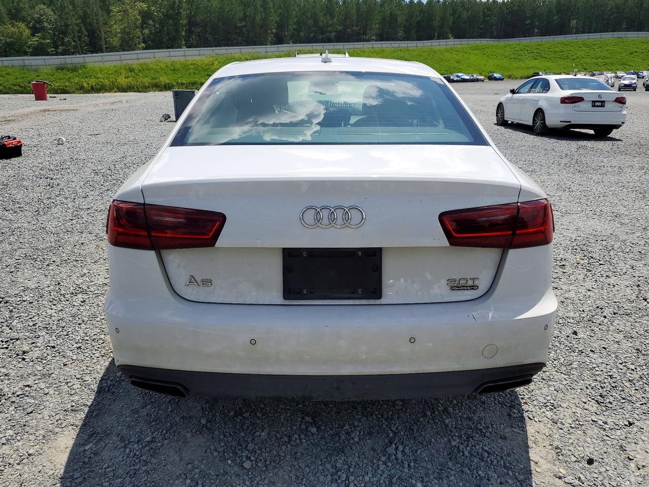 2018 Audi A6 Premium Plus White vin: WAUG3AFC4JN112055