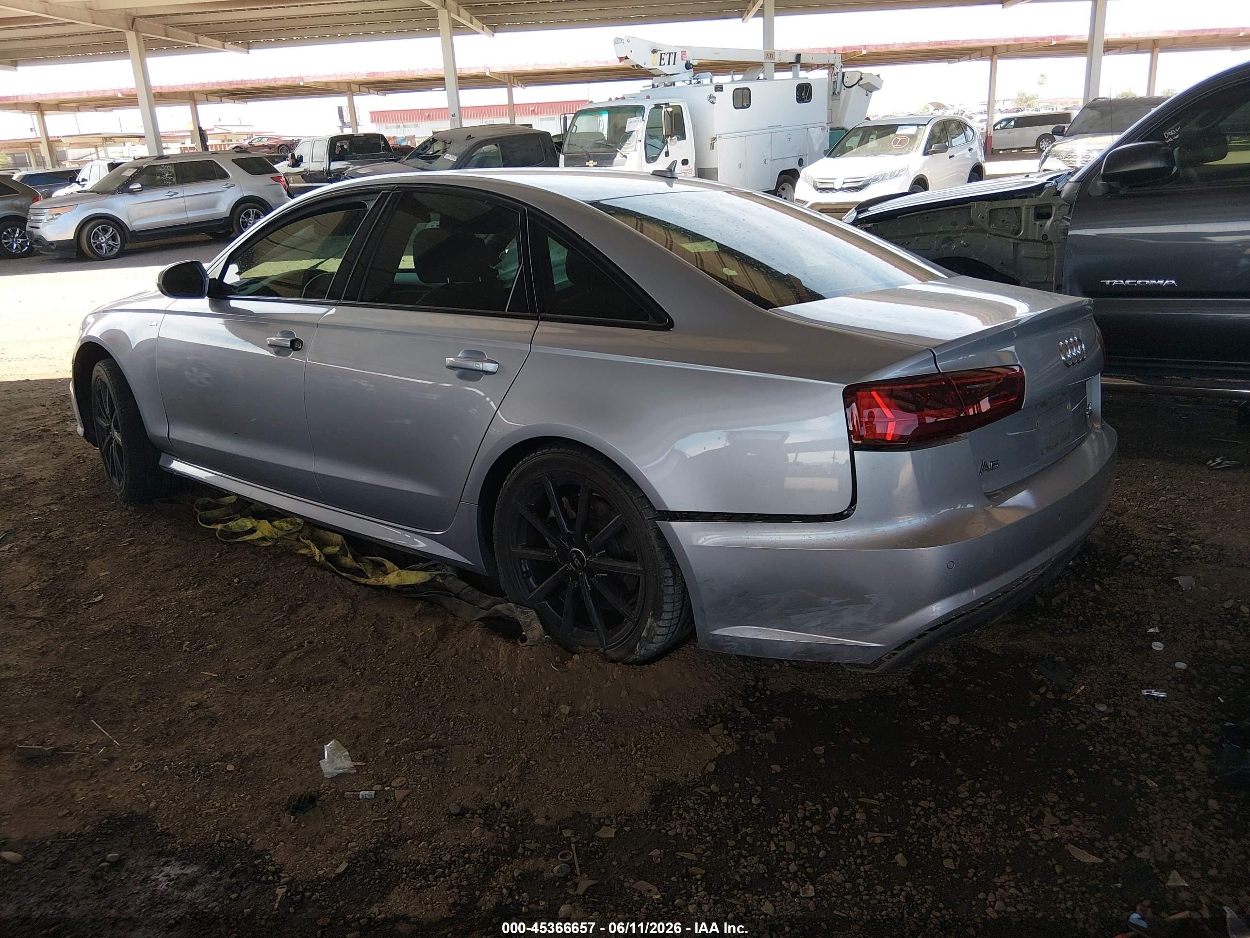 2017 Audi A6 2.0t Premium Plus Silver vin: WAUG8AFC5HN052962