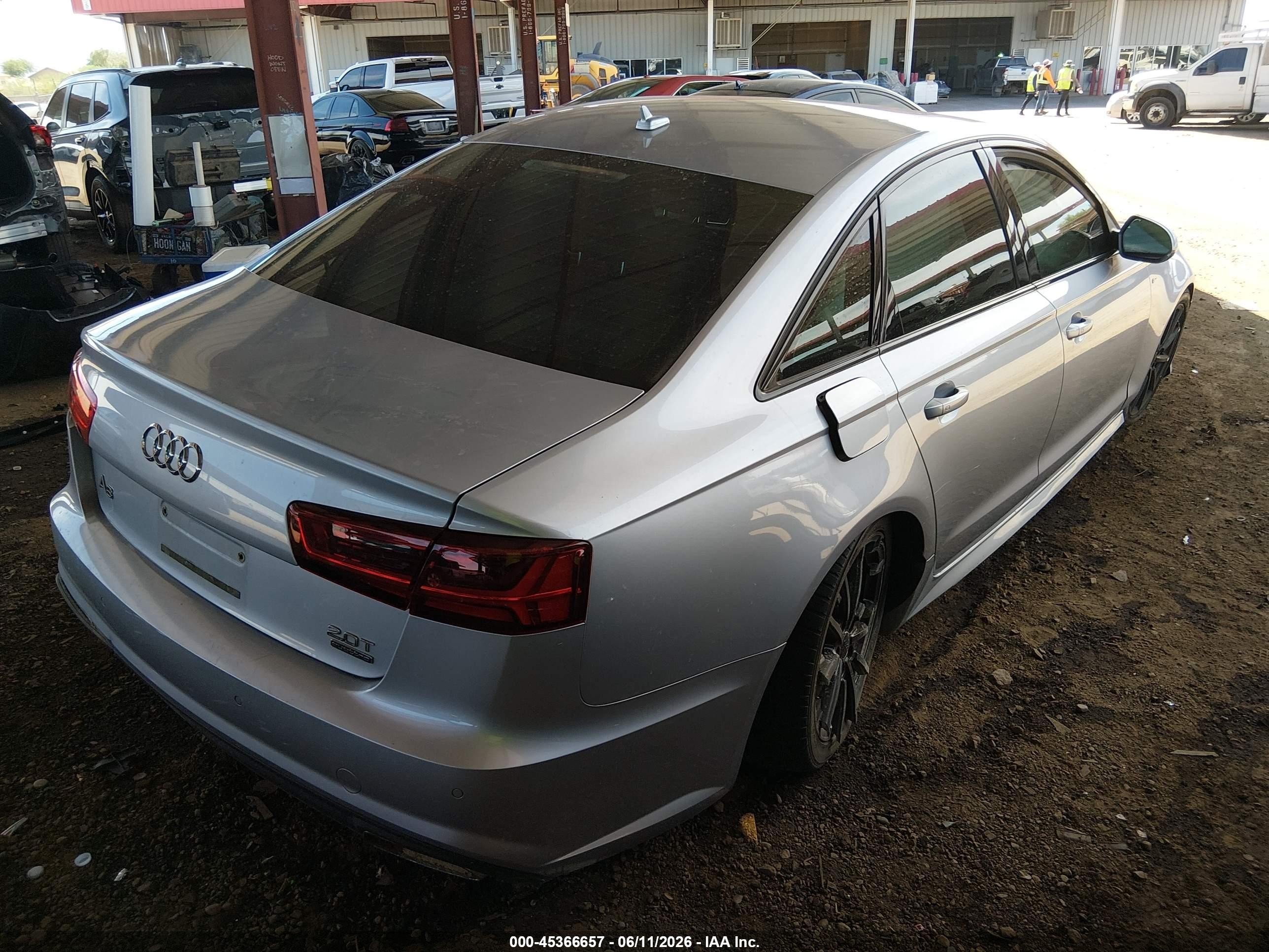 2017 Audi A6 2.0t Premium Plus Silver vin: WAUG8AFC5HN052962