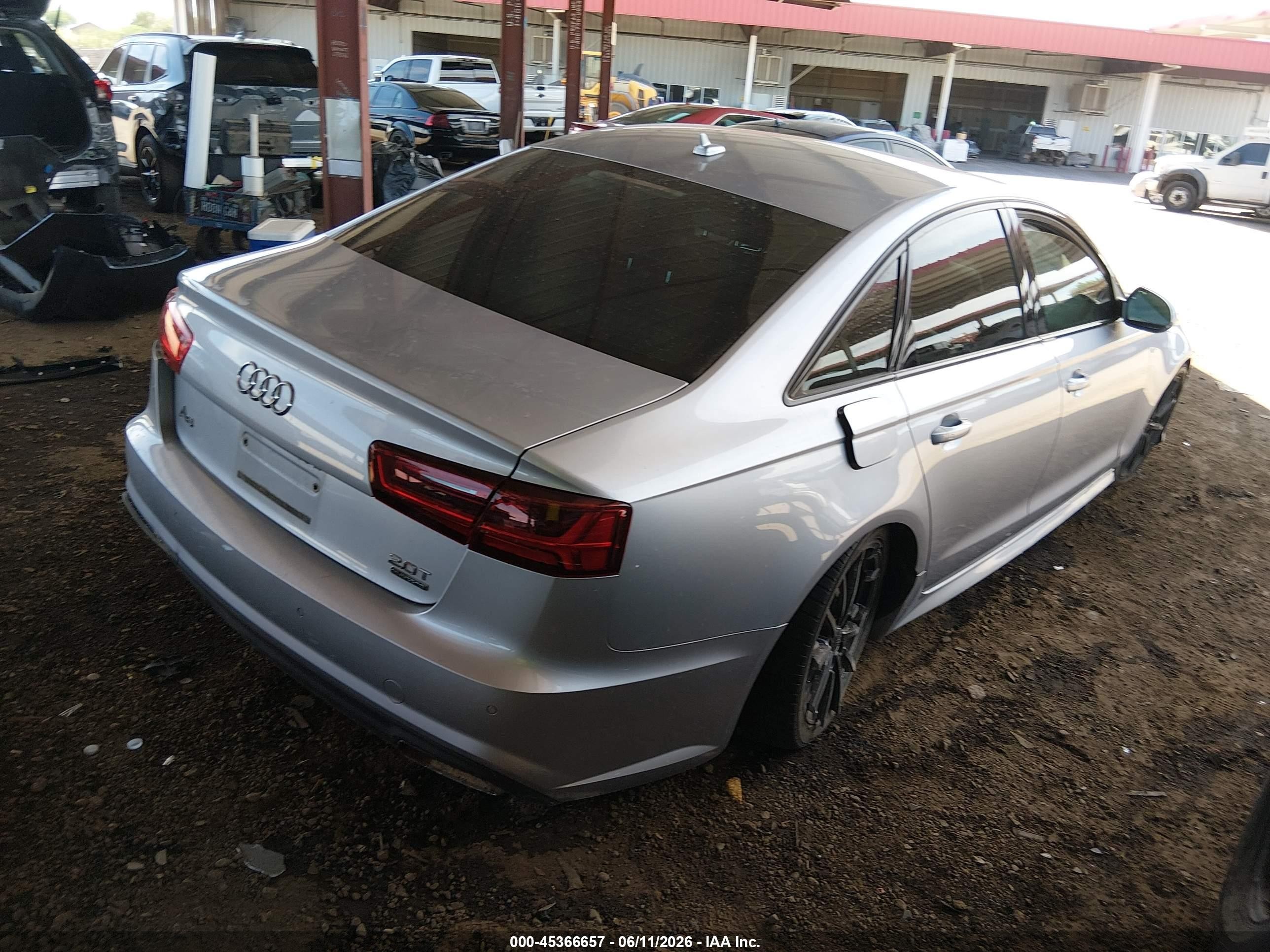 2017 Audi A6 2.0t Premium Plus Silver vin: WAUG8AFC5HN052962