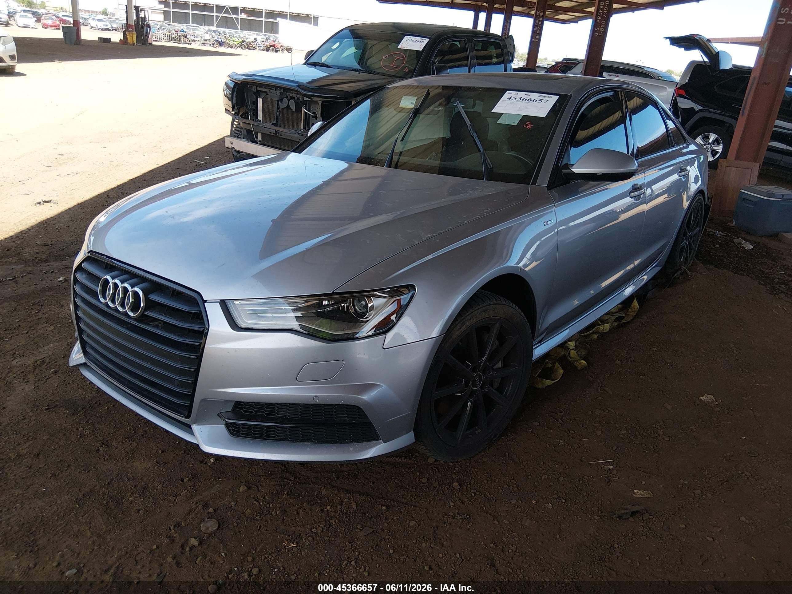 2017 Audi A6 2.0t Premium Plus Silver vin: WAUG8AFC5HN052962