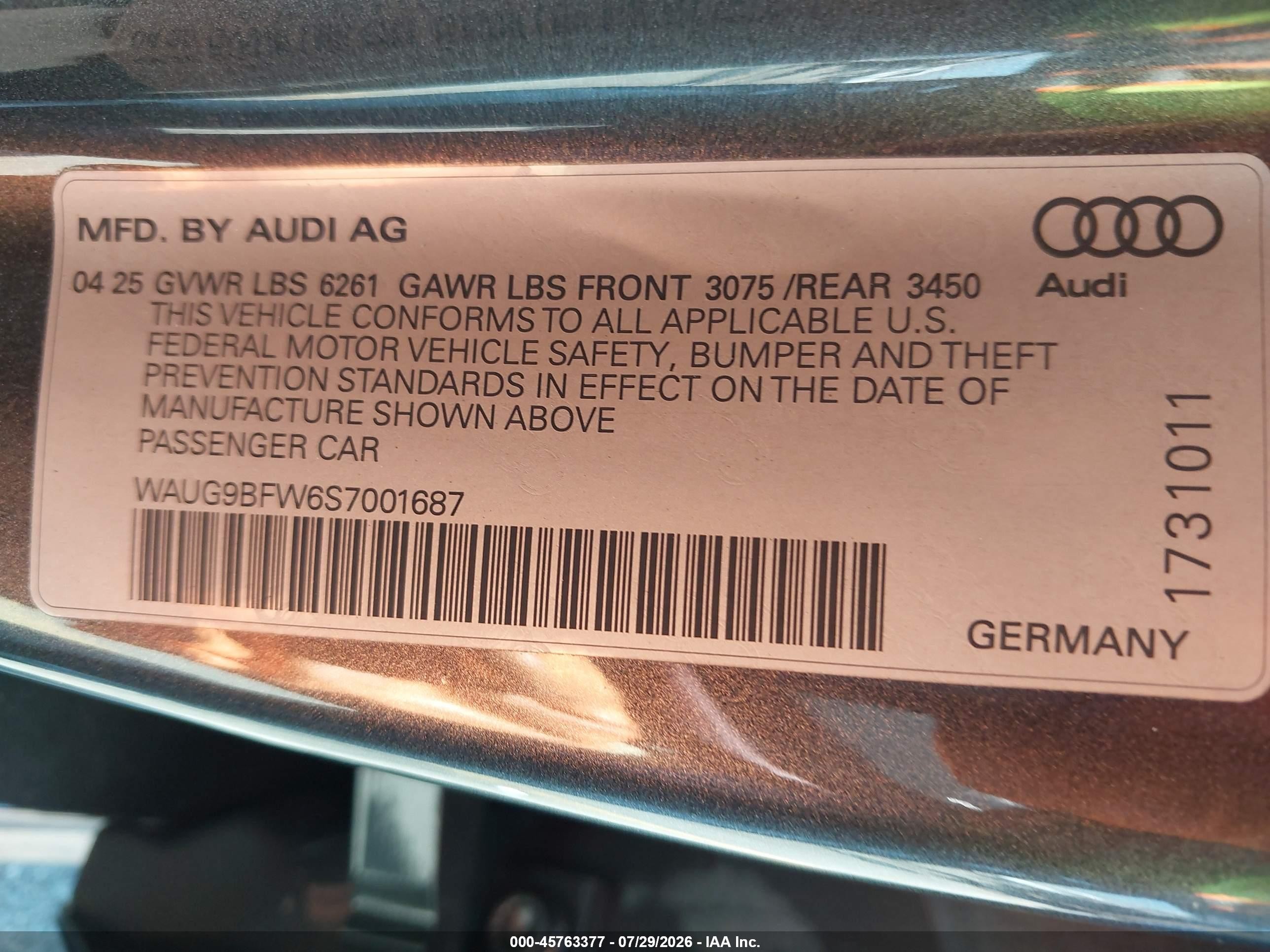 2025 Audi S E-tron Gt Premium Plus Brown vin: WAUG9BFW6S7001687