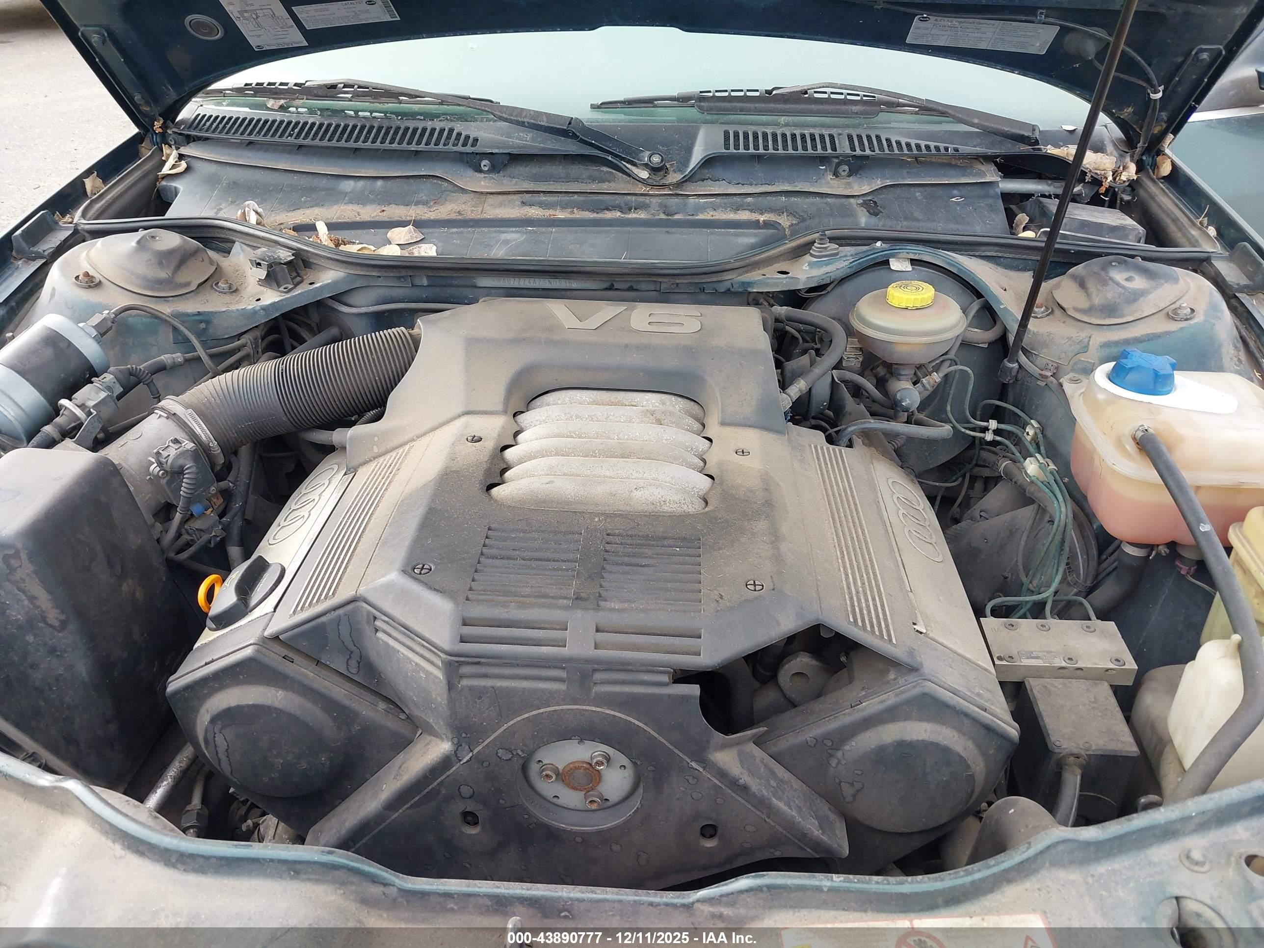 1995 Audi A6 2.8 Quattro Green vin: WAUGA84A3SN093600
