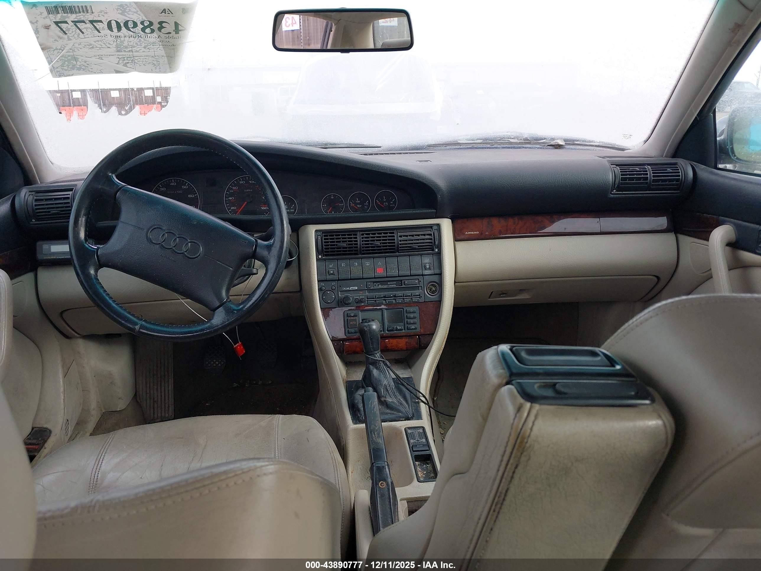 1995 Audi A6 2.8 Quattro Green vin: WAUGA84A3SN093600