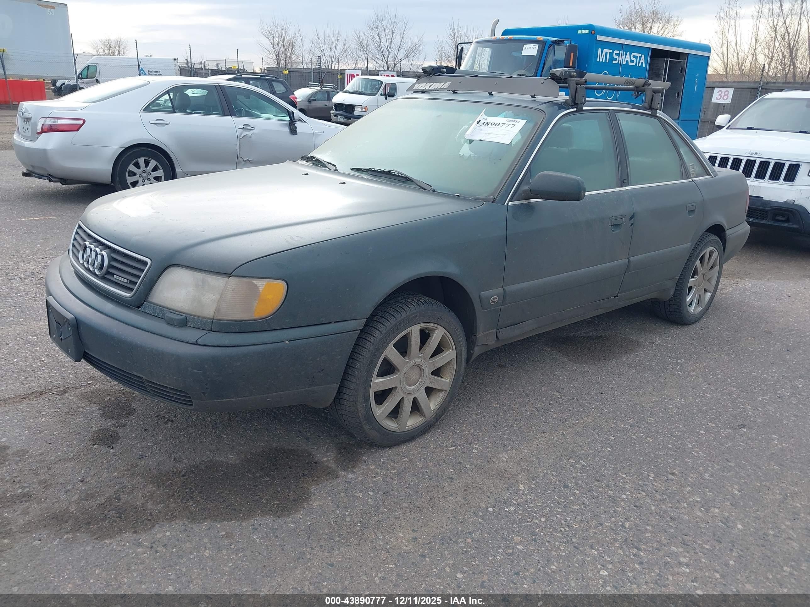 1995 Audi A6 2.8 Quattro Green vin: WAUGA84A3SN093600