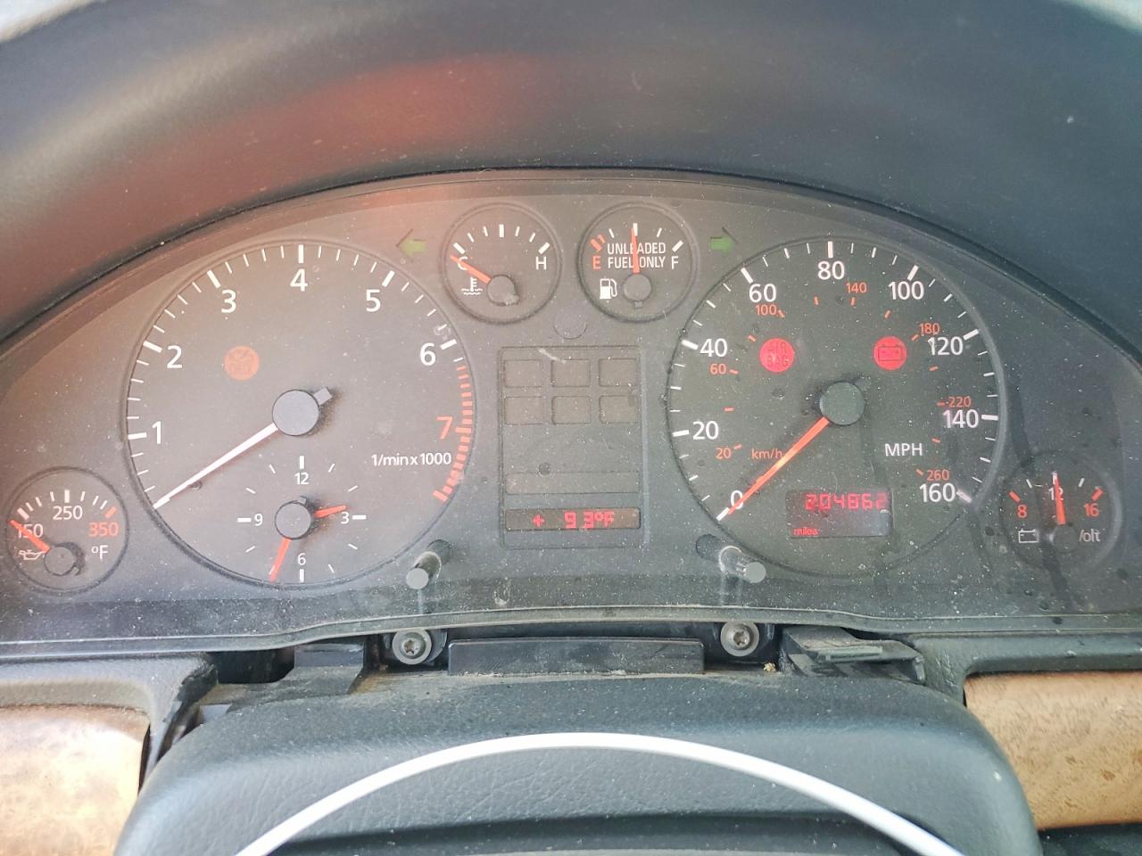 1999 Audi A4 2.8 Avant Quattro Silver vin: WAUGD28D3XA005894