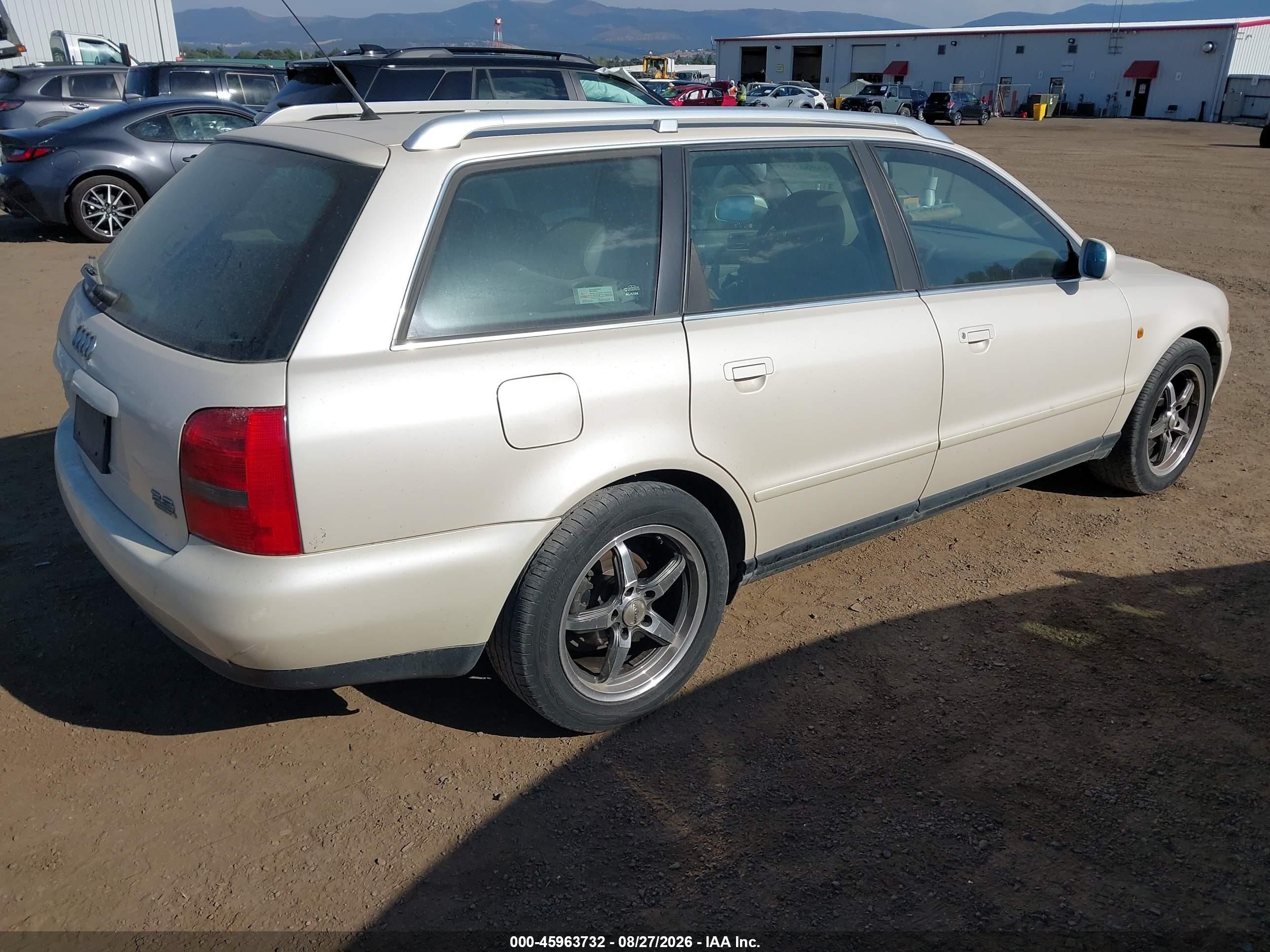 1998 Audi A4 Avant Quattro White vin: WAUGD28D4WA227973