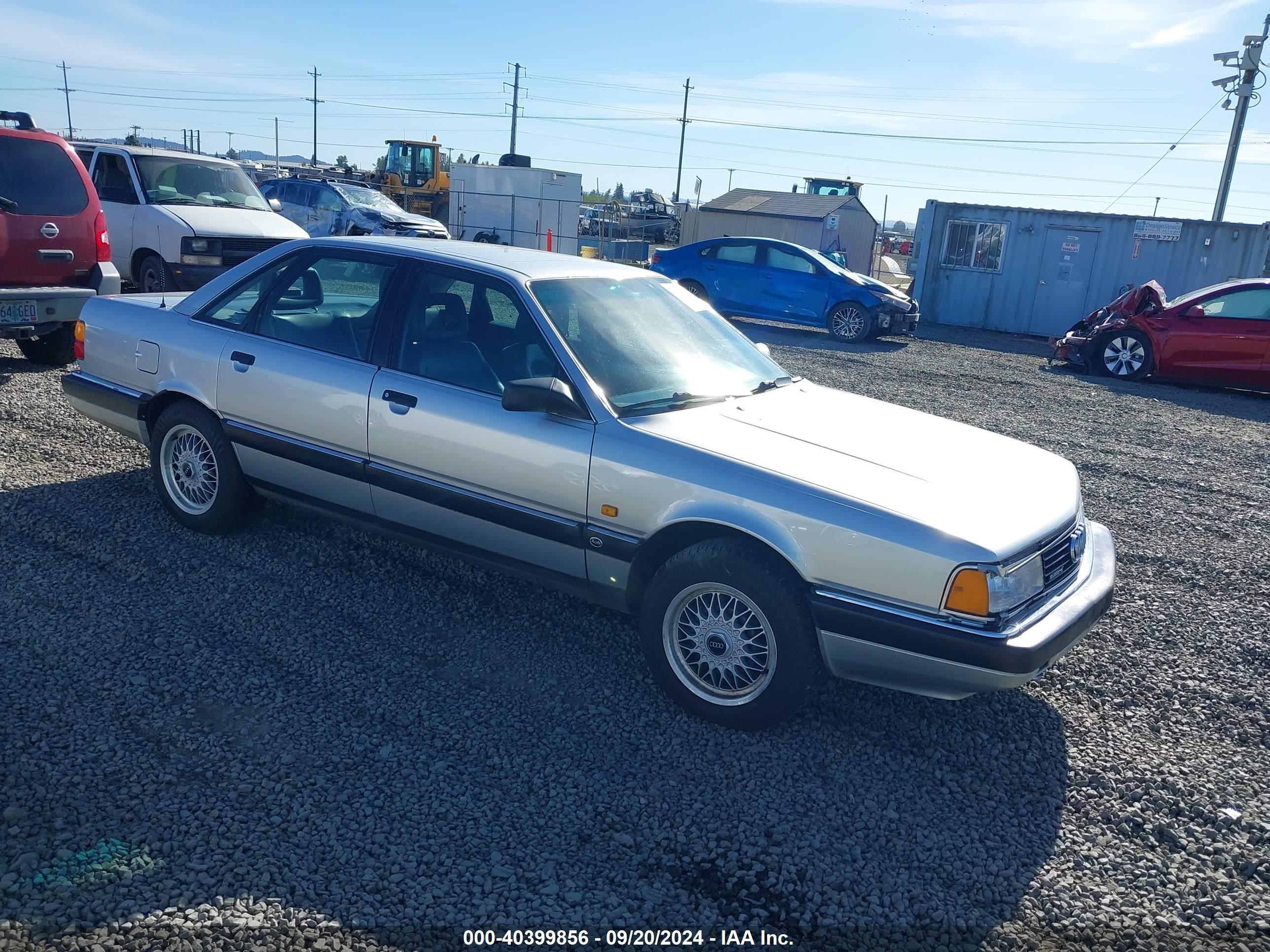 1991 Audi 200 Quattro Turbo Silver vin: WAUGE5444MN018162