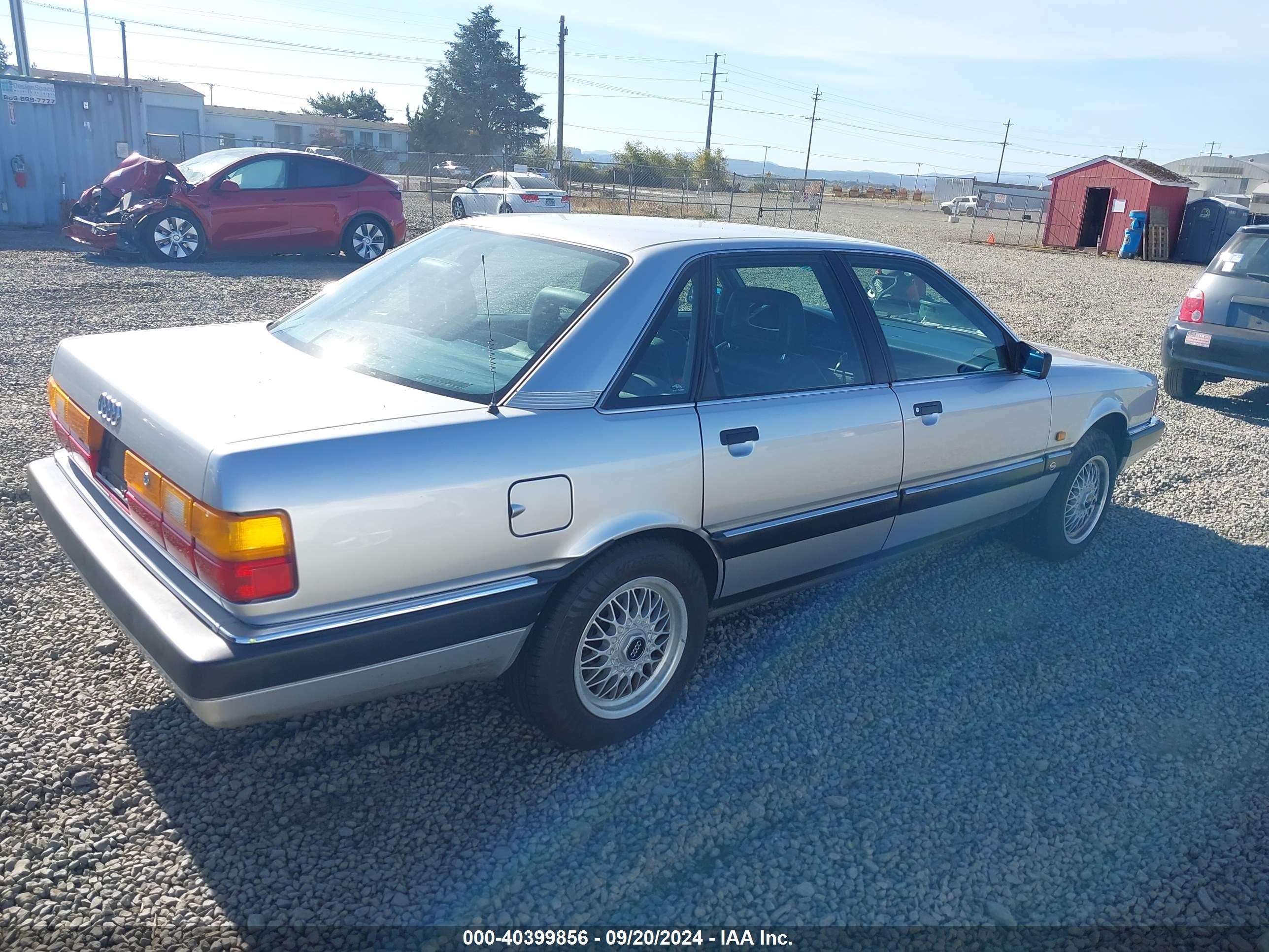 1991 Audi 200 Quattro Turbo Silver vin: WAUGE5444MN018162