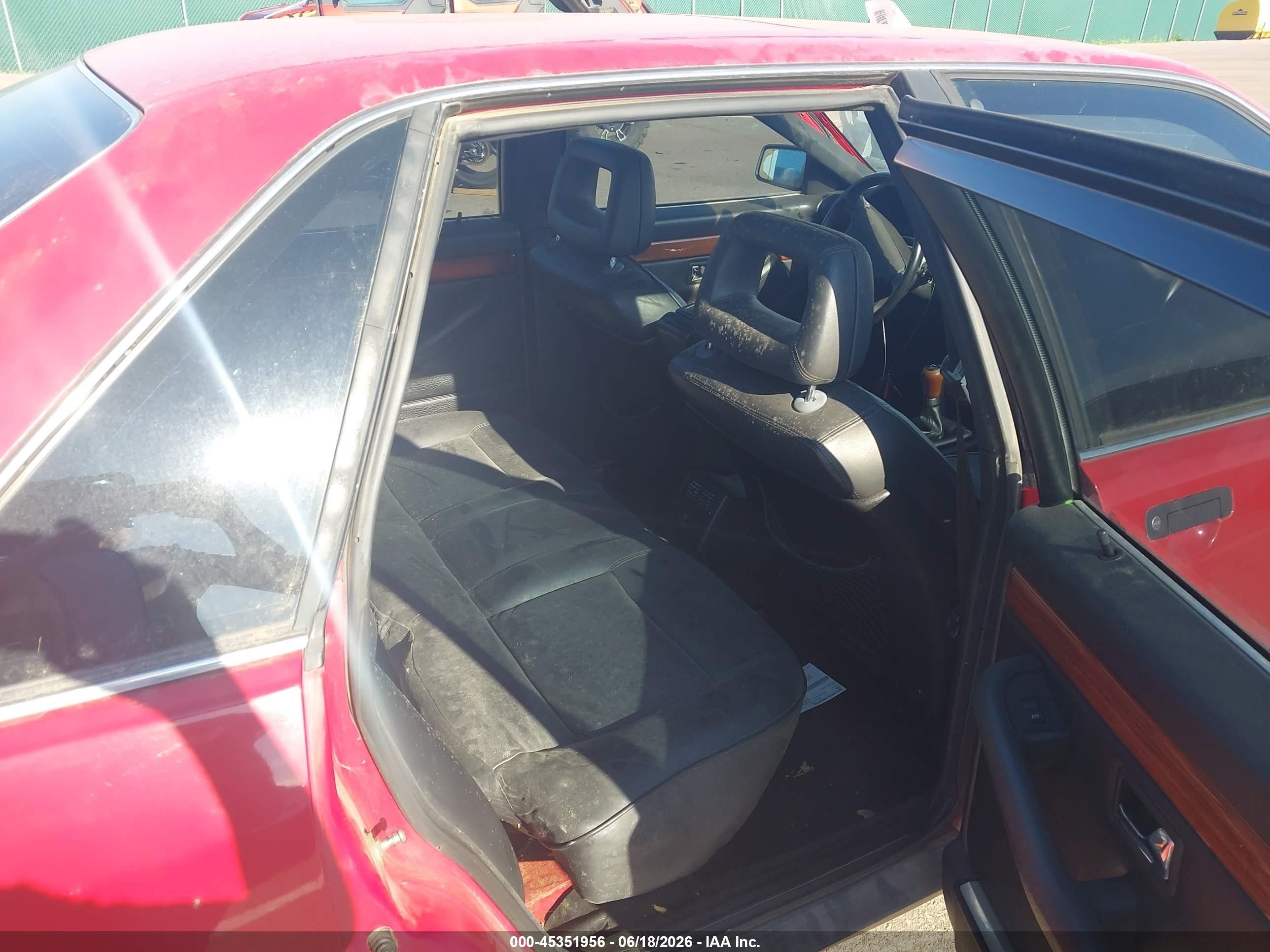 1991 Audi 200 Quattro Turbo Red vin: WAUGE5448MN016382