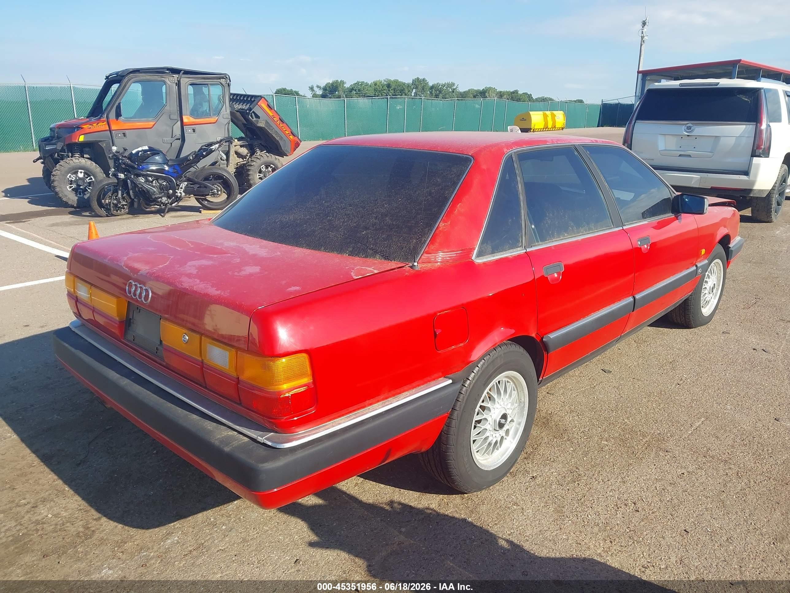 1991 Audi 200 Quattro Turbo Red vin: WAUGE5448MN016382