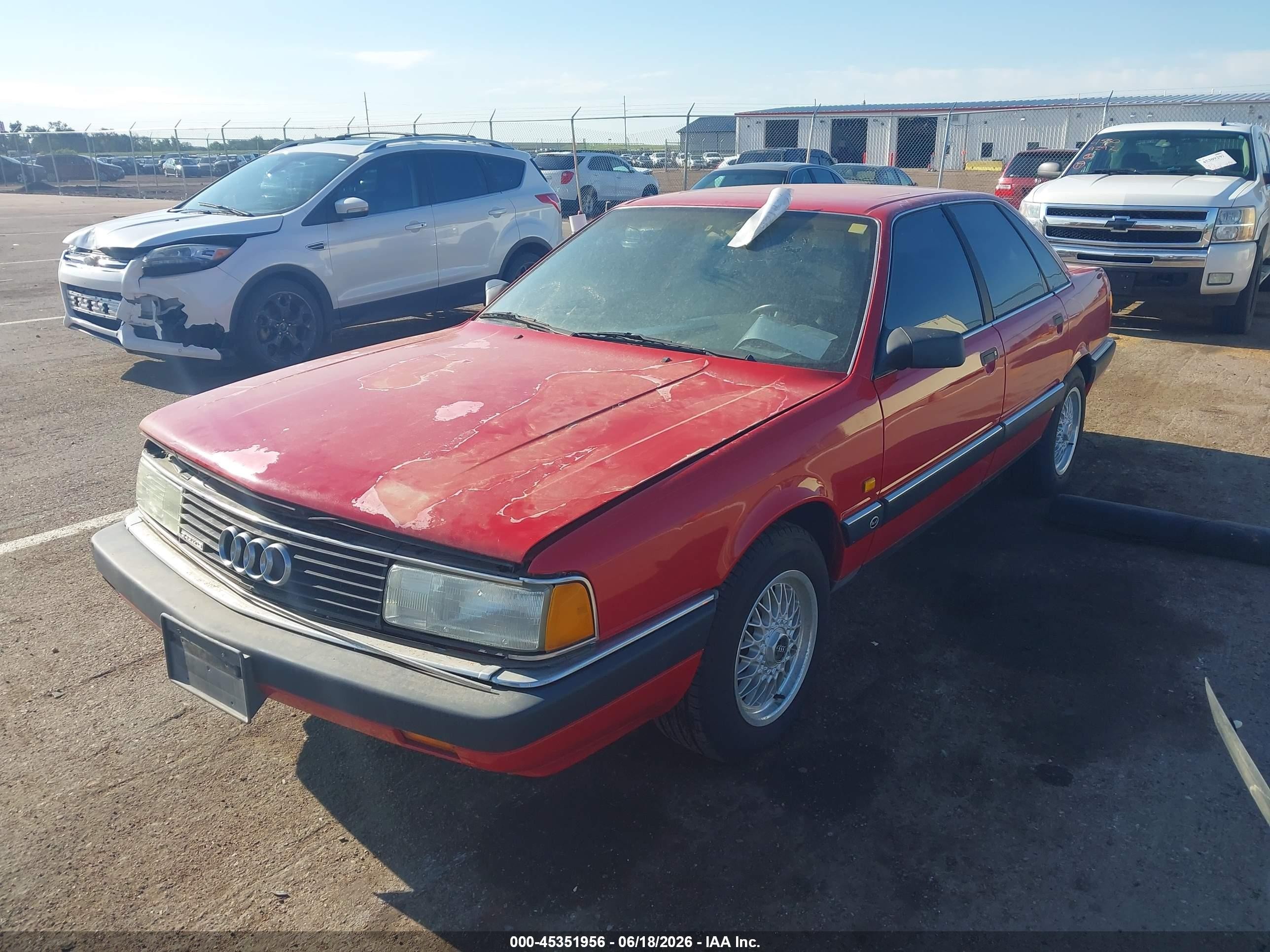 1991 Audi 200 Quattro Turbo Red vin: WAUGE5448MN016382