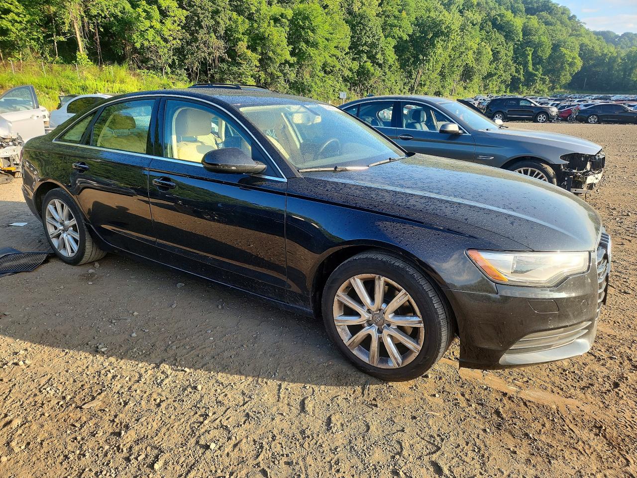 2013 Audi A6 Premium Plus Black vin: WAUGFAFC0DN123999