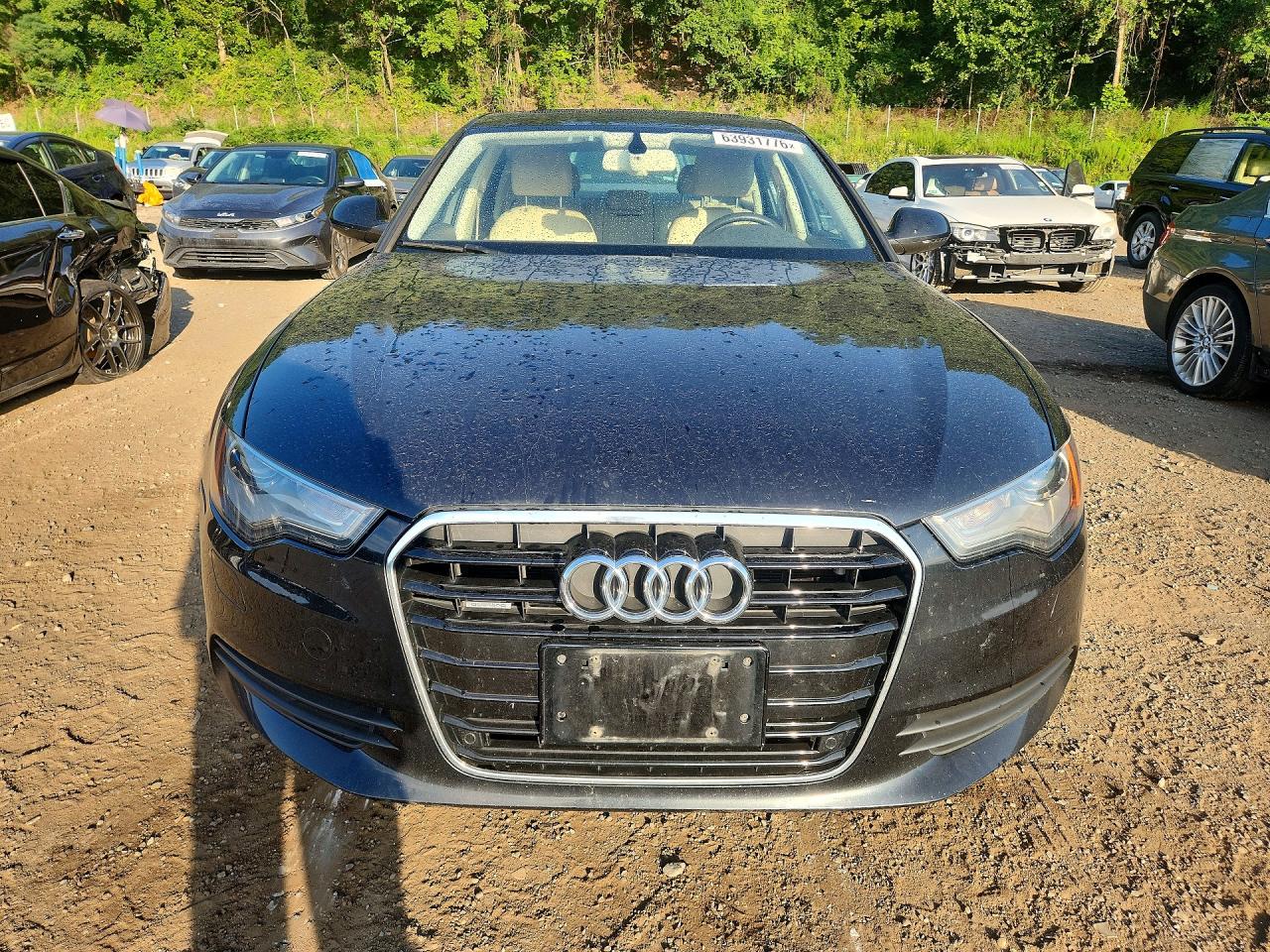 2013 Audi A6 Premium Plus Black vin: WAUGFAFC0DN123999