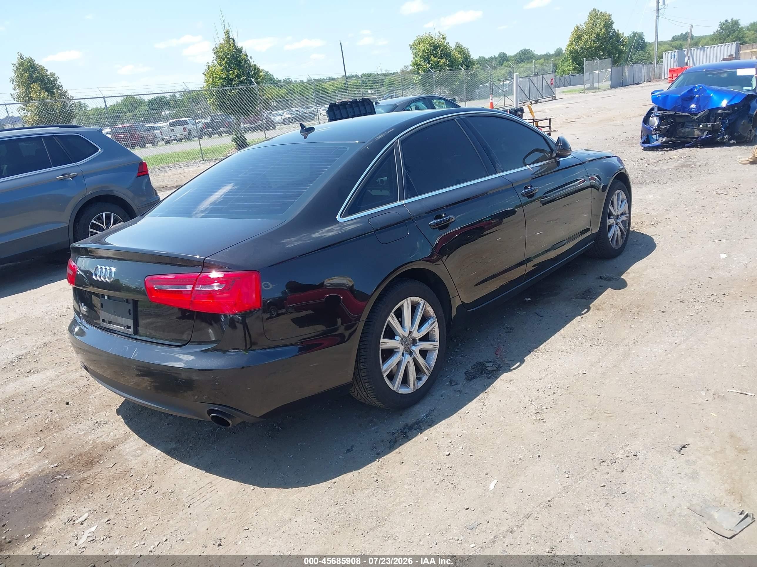2014 Audi A6 2.0t Premium Black vin: WAUGFAFC0EN027436