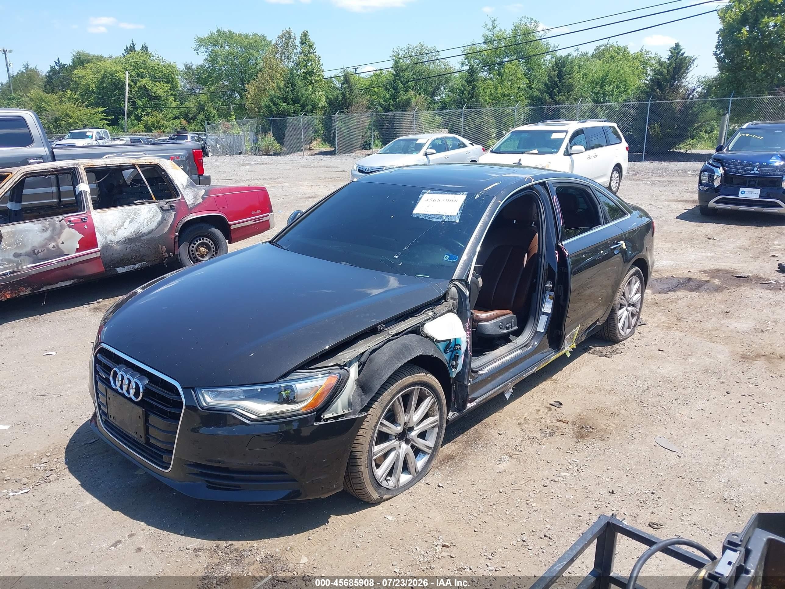 2014 Audi A6 2.0t Premium Black vin: WAUGFAFC0EN027436