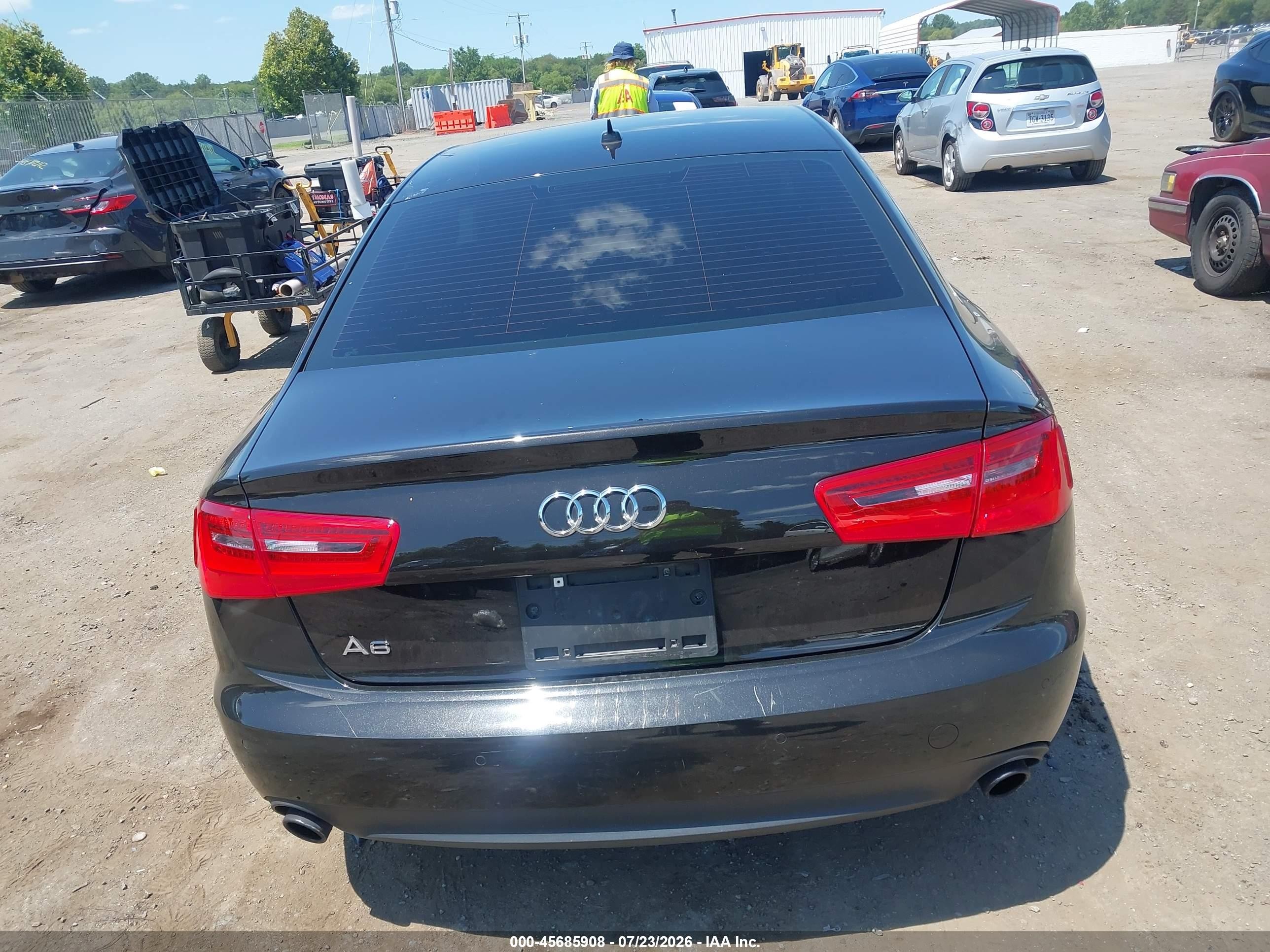 2014 Audi A6 2.0t Premium Black vin: WAUGFAFC0EN027436