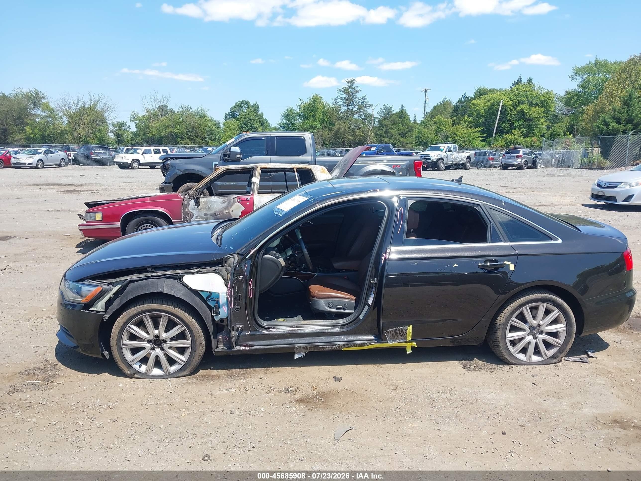 2014 Audi A6 2.0t Premium Black vin: WAUGFAFC0EN027436