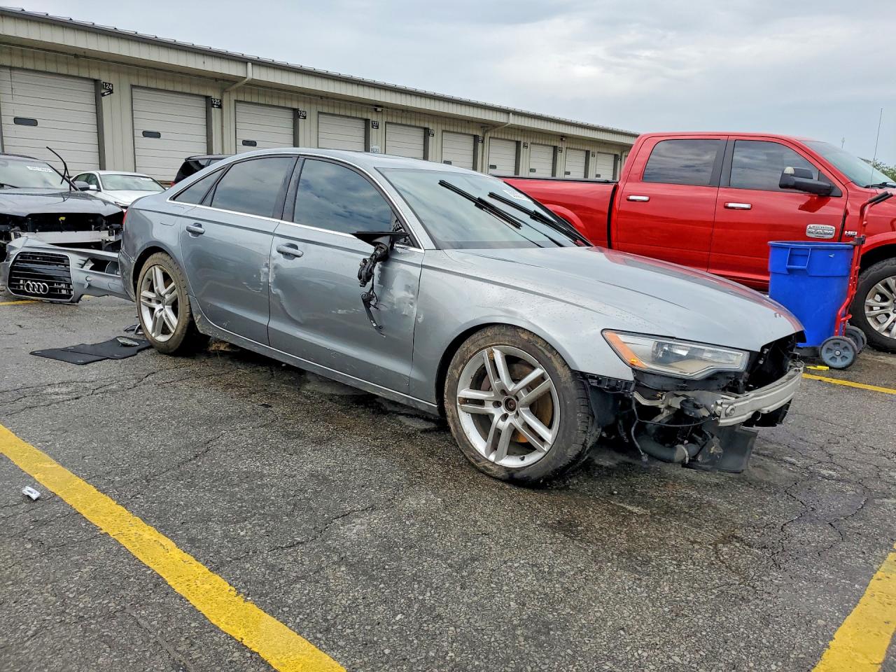 2014 Audi A6 Premium Plus Silver vin: WAUGFAFC0EN028618