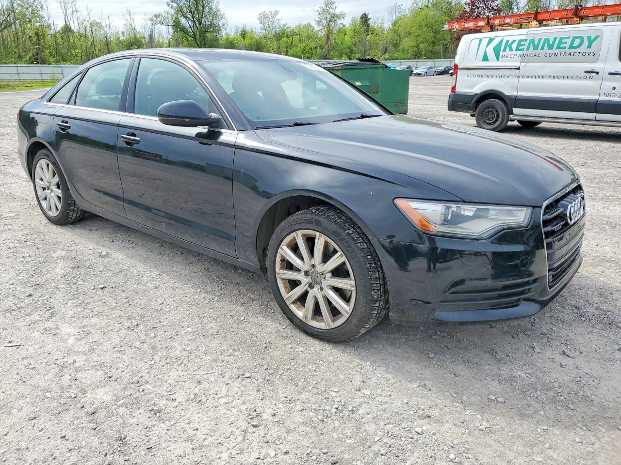 2014 Audi A6 Premium Plus Black vin: WAUGFAFC0EN066172