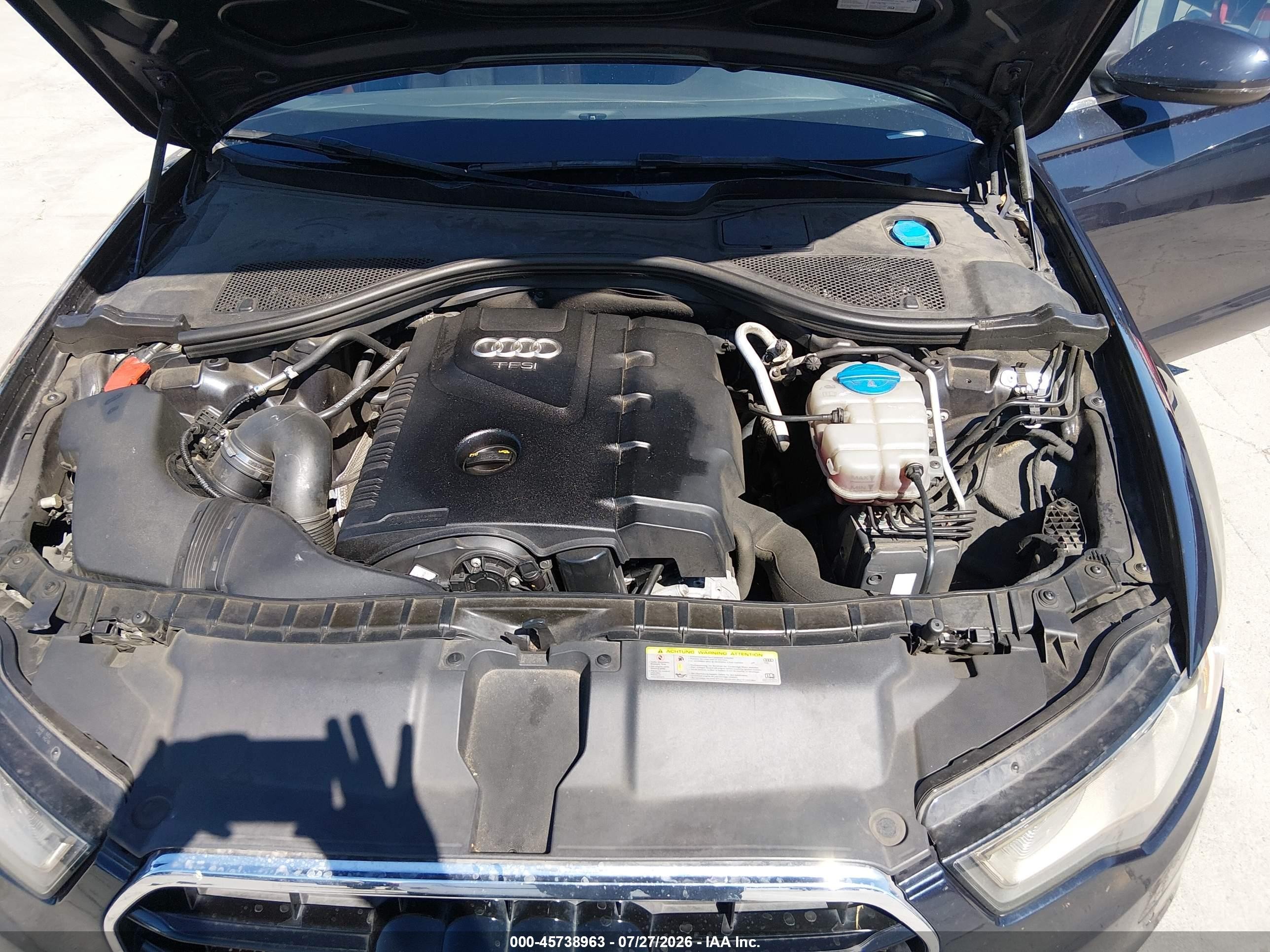 2015 Audi A6 2.0t Premium Черный vin: WAUGFAFC0FN013778
