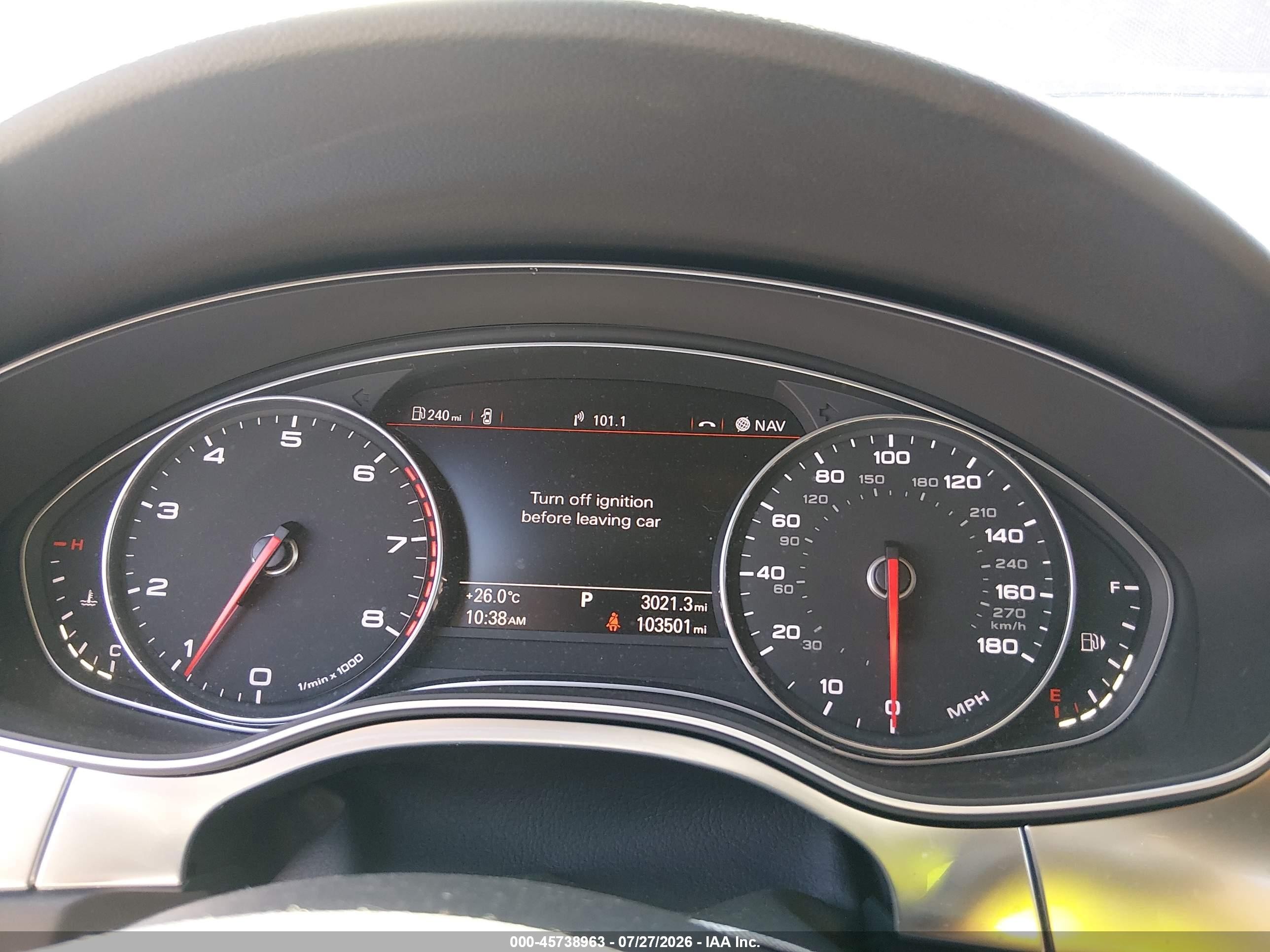 2015 Audi A6 2.0t Premium Черный vin: WAUGFAFC0FN013778