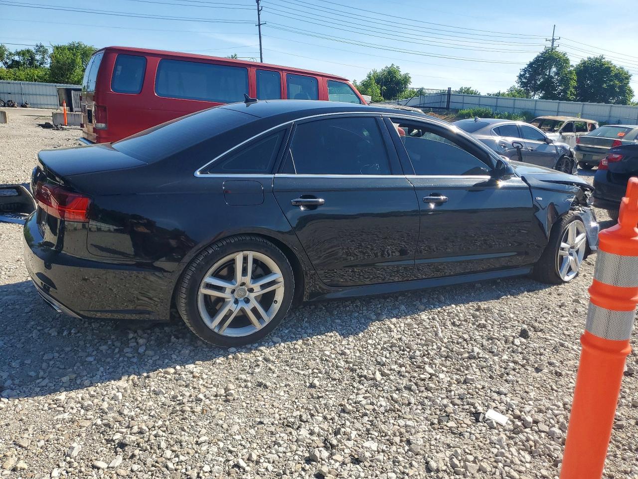2016 Audi A6 Premium Plus Черный vin: WAUGFAFC0GN106947