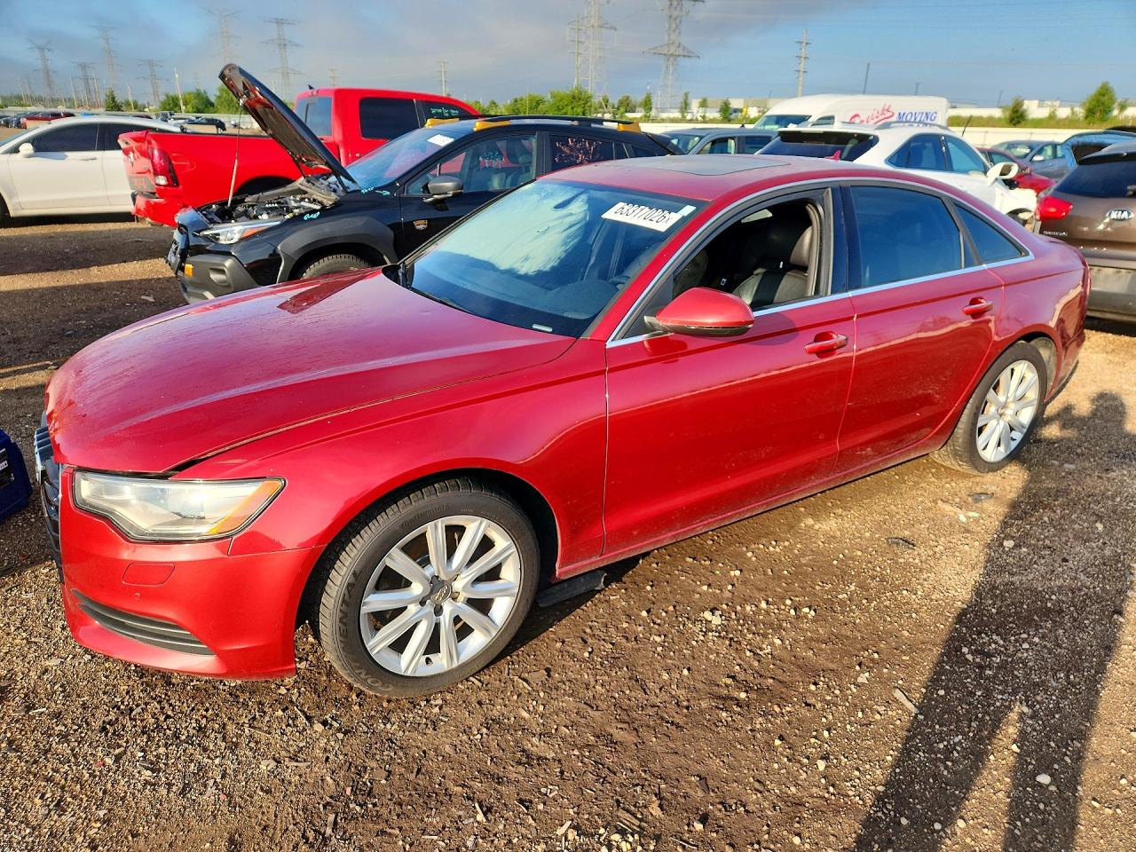 2013 Audi A6 Premium Plus Red vin: WAUGFAFC1DN114910