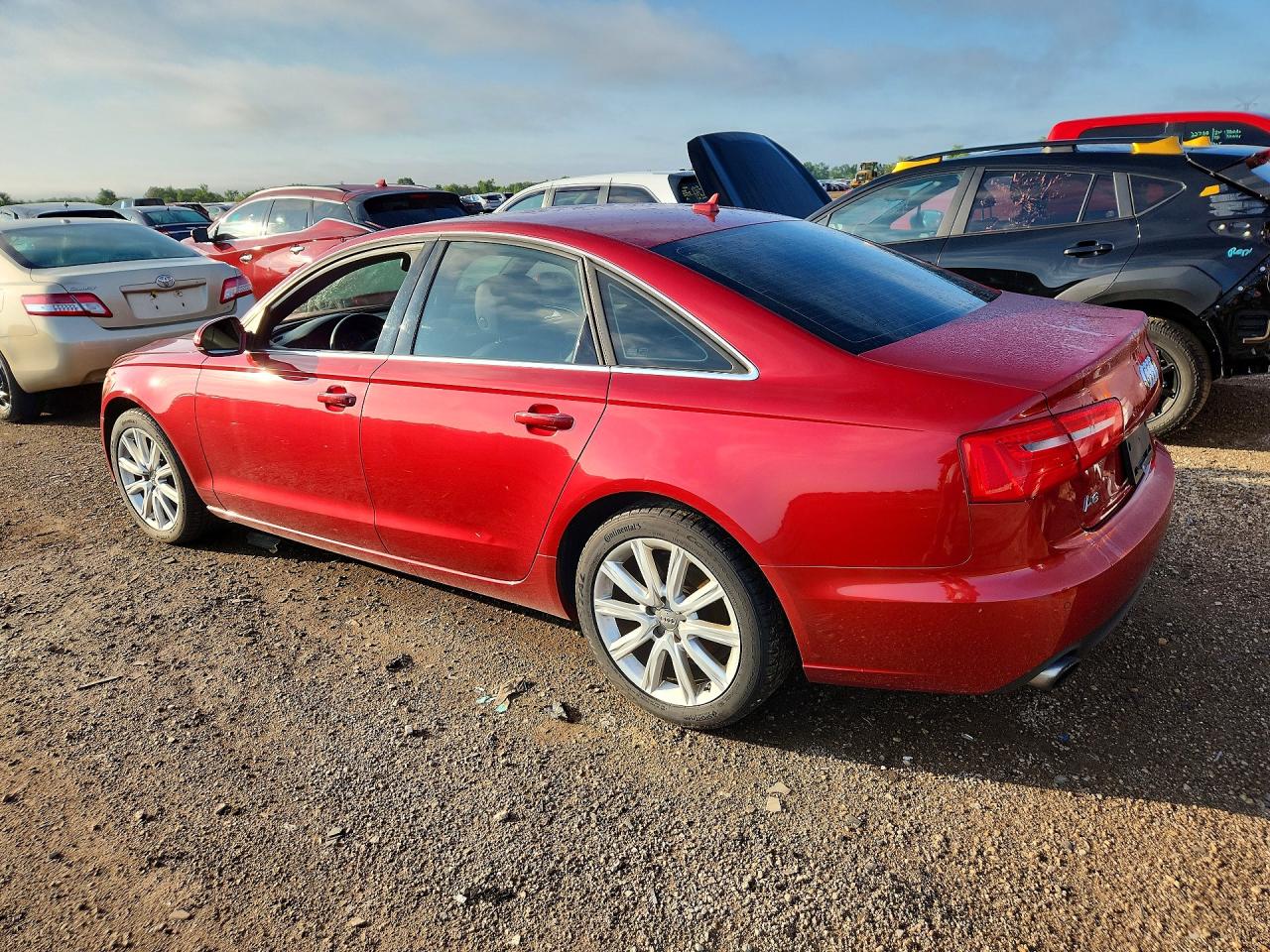 2013 Audi A6 Premium Plus Red vin: WAUGFAFC1DN114910