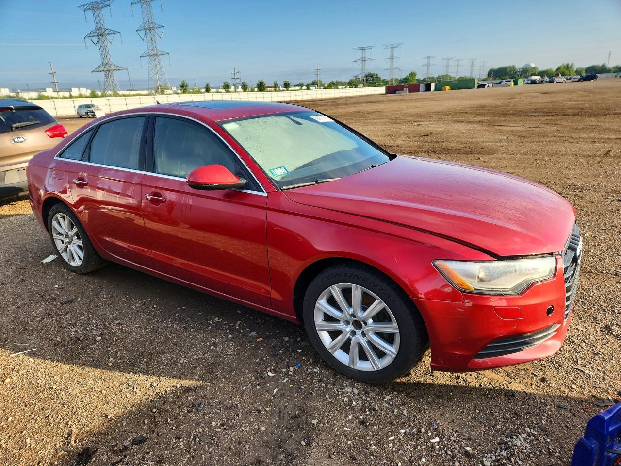 2013 Audi A6 Premium Plus Red vin: WAUGFAFC1DN114910