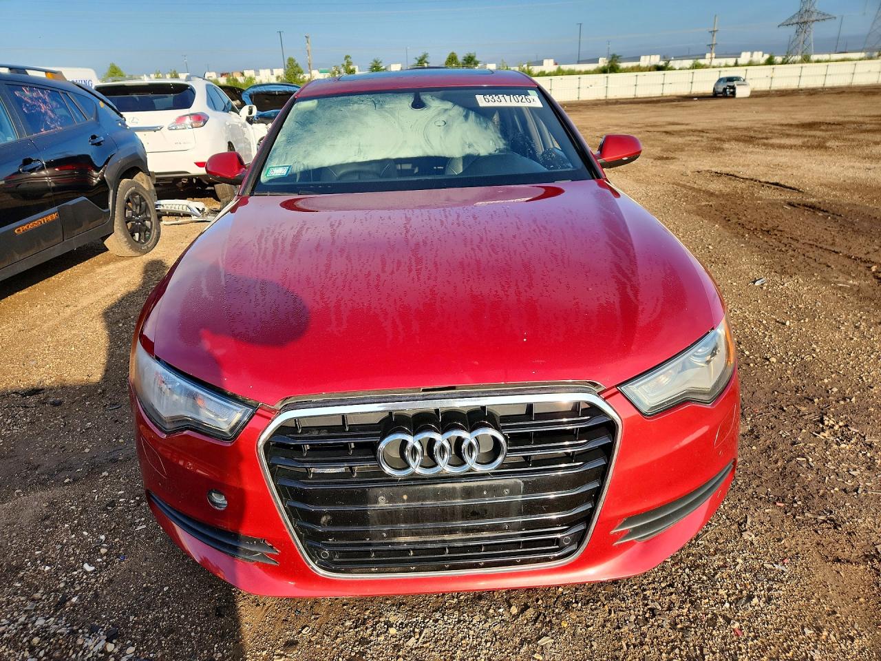 2013 Audi A6 Premium Plus Red vin: WAUGFAFC1DN114910