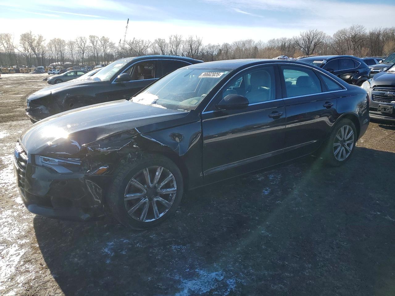 2013 Audi A6 Premium Plus Черный vin: WAUGFAFC1DN151584